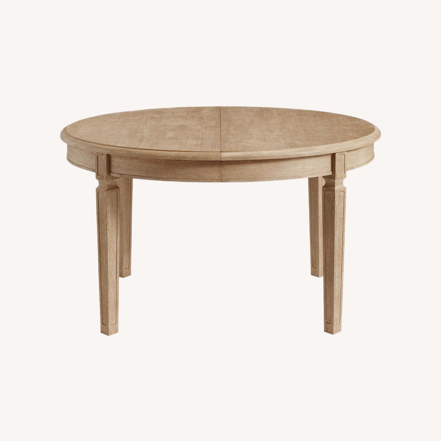 Pottery Barn Sausalito Round Extending Dining Table - image-0