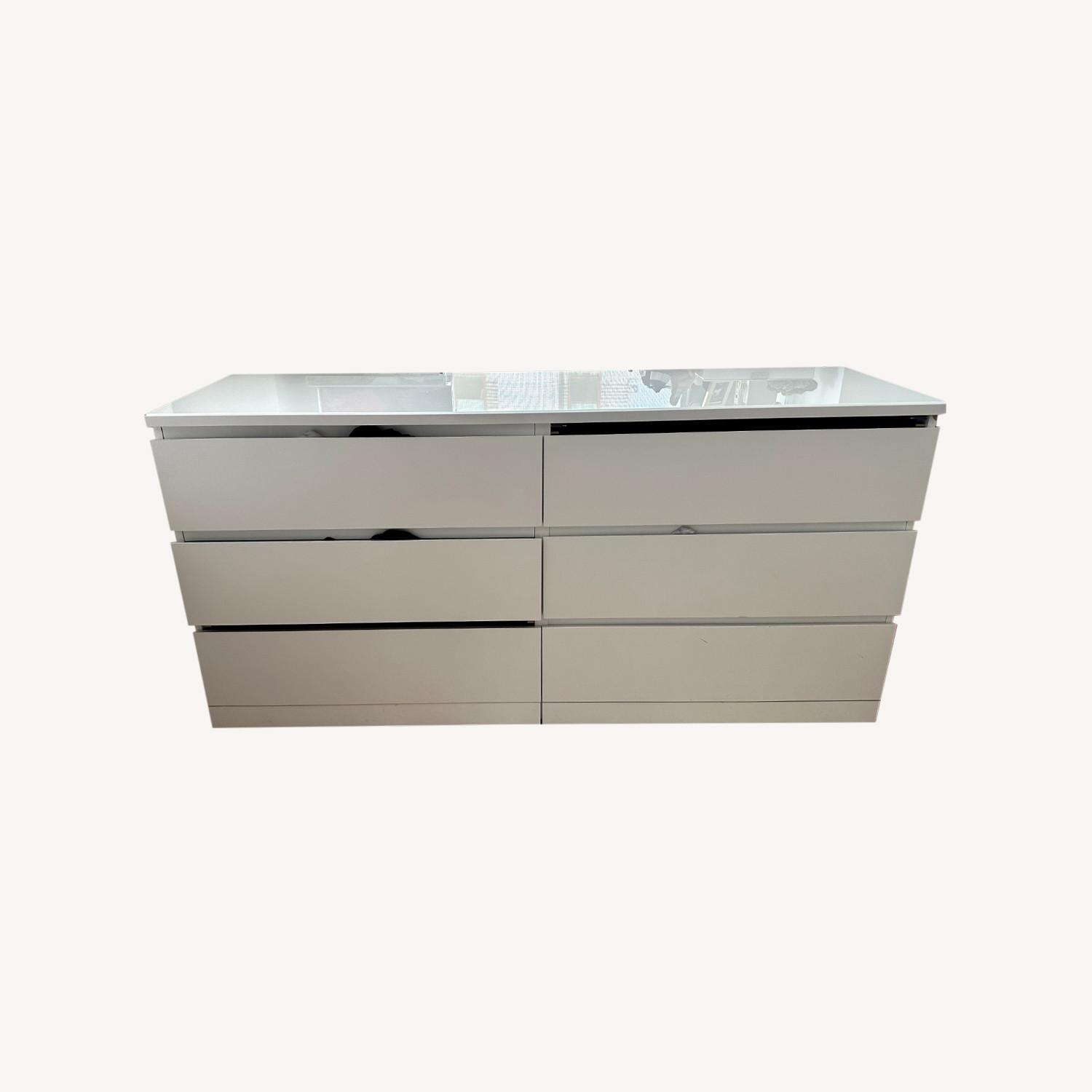IKEA MALM 6-drawer Dresser, White - image-0