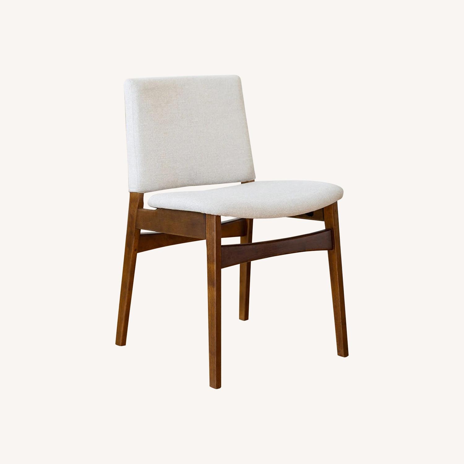 Article Nosh Chalk Gray Walnut Dining Chairs - image-0