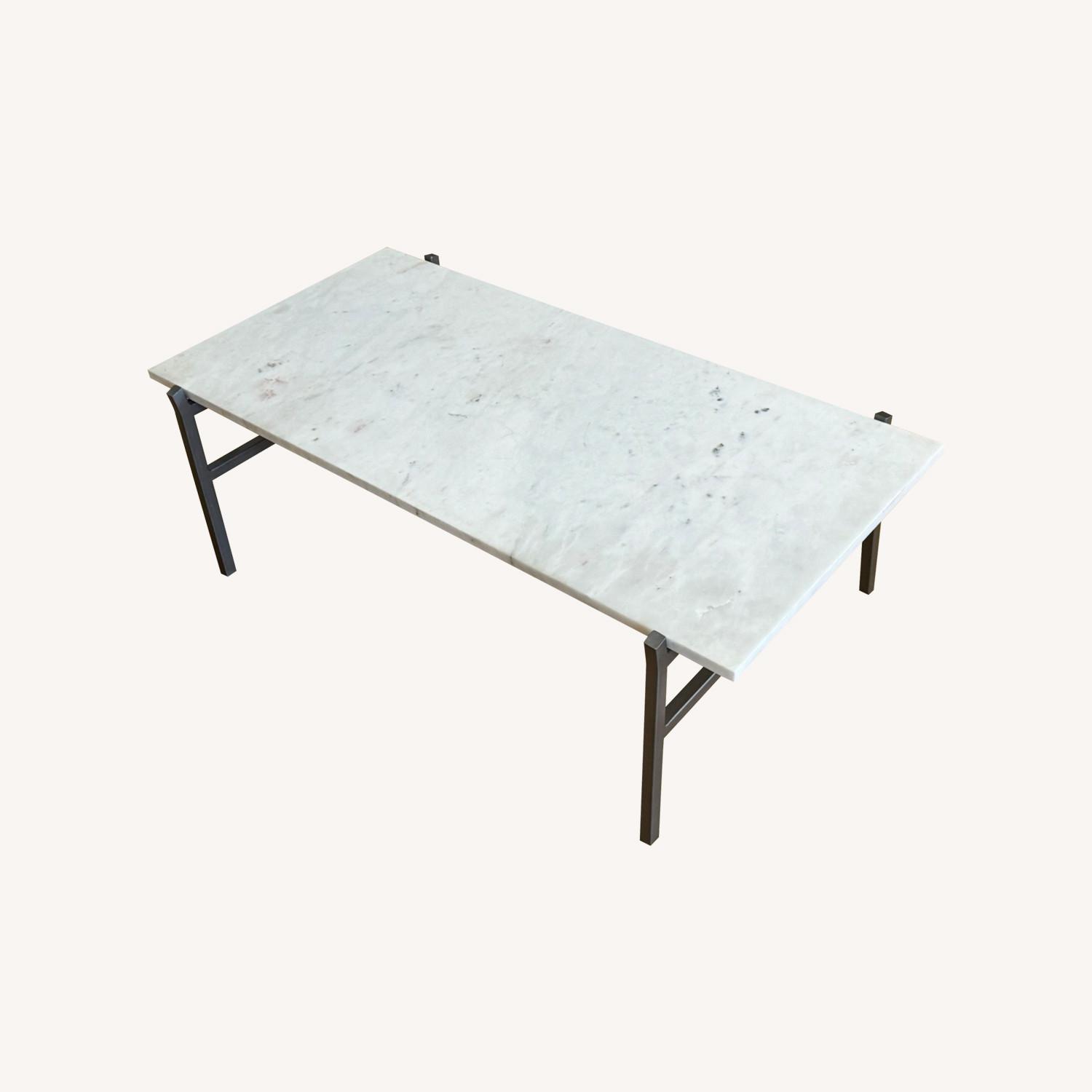 CB2 Slab Small Marble Coffee Table - image-0