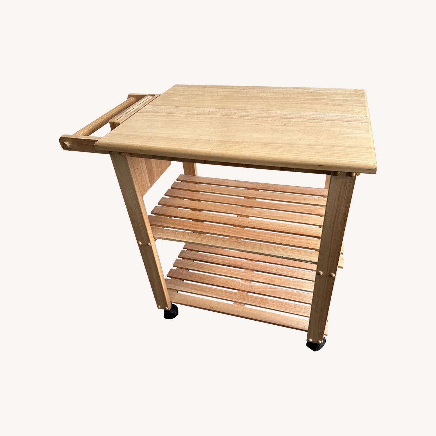 Natural Wood Cart - image-0