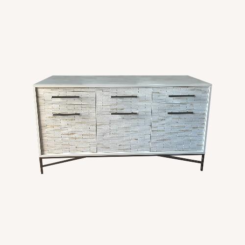 Used West Elm Wood Tiled Buffet for sale on AptDeco