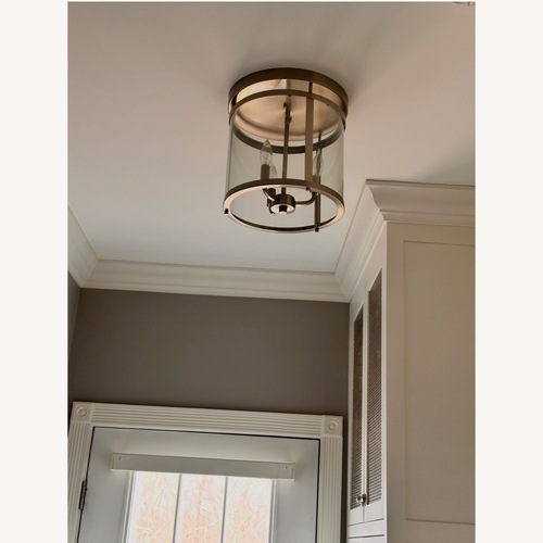 Used Silver Metal Ceiling Lamp for sale on AptDeco
