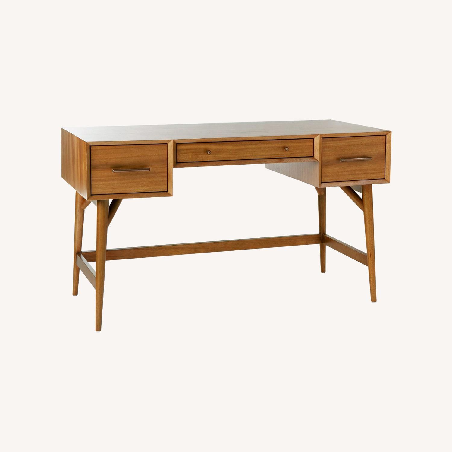 West Elm Desk with Humanscale Keyboard Tray - image-0