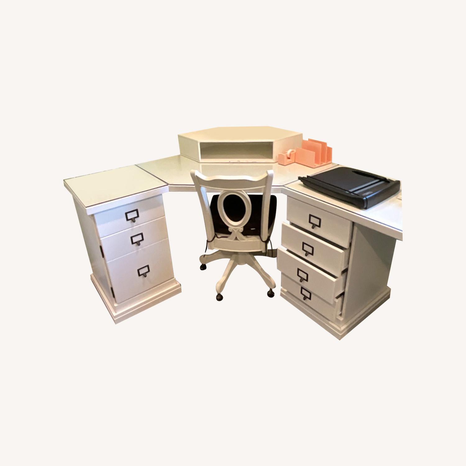 Pottery Barn Corner Desk Unit - AptDeco