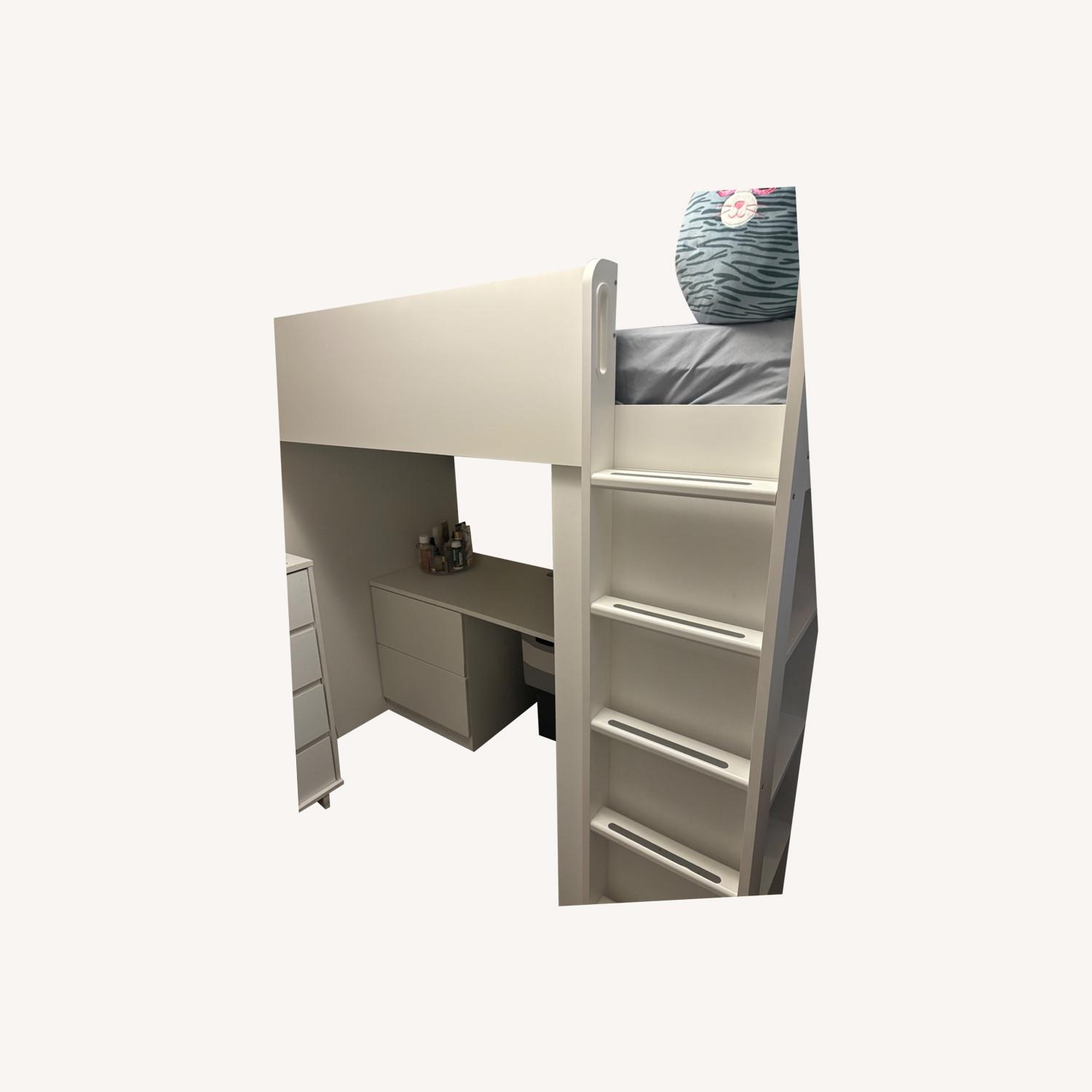 IKEA Loft Bed & Desk - image-0