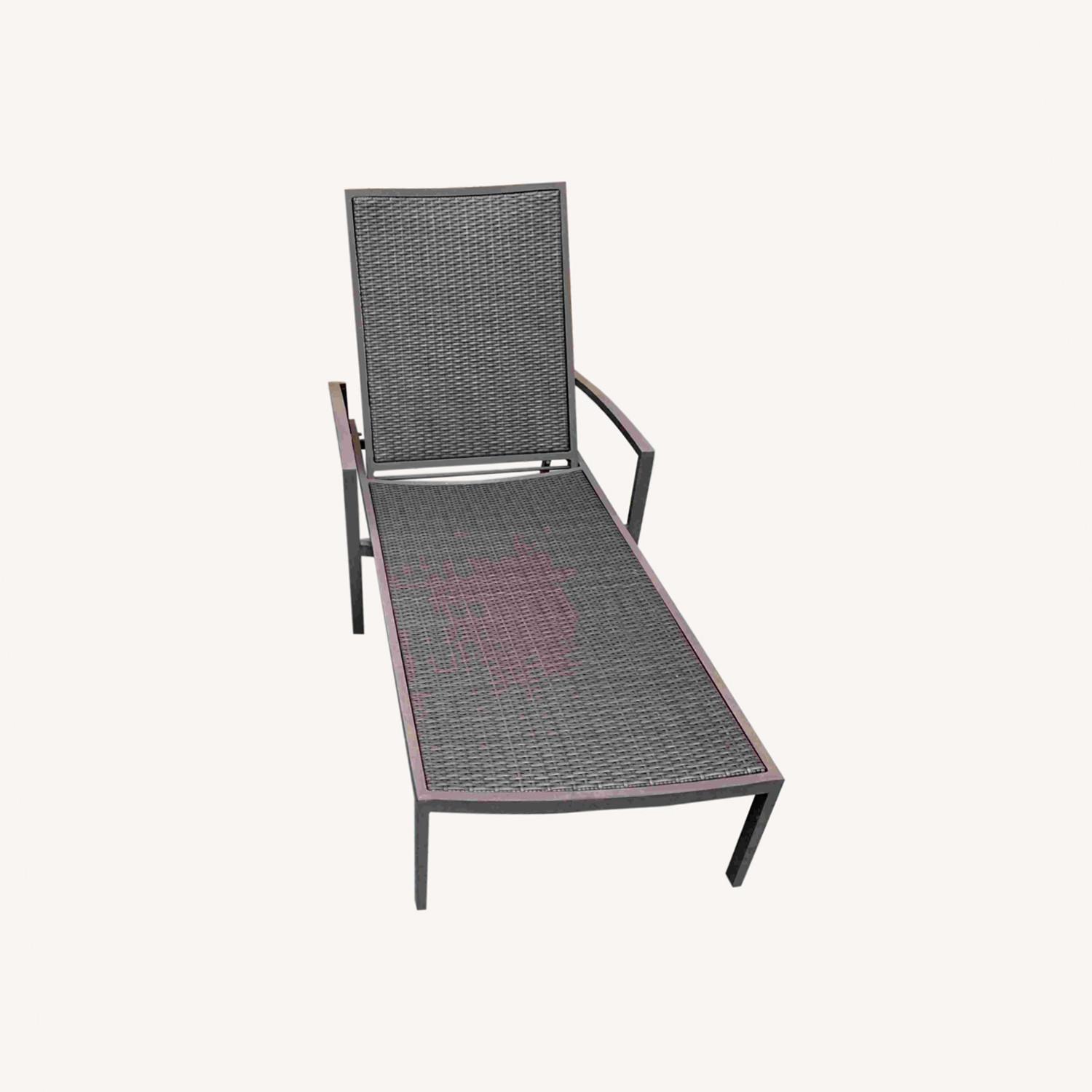 Frontgate Wicker Chaise Lounges Set of Two - image-0