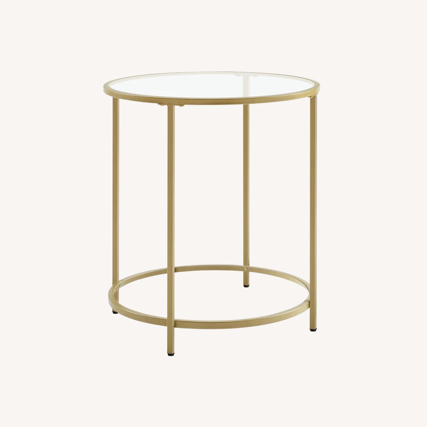 Zipcode Design Doynton Glass Top End Table - image-0