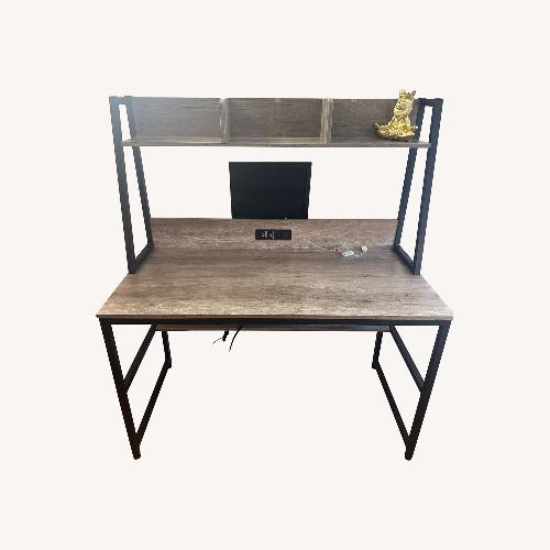 Used Yaheetech Desk with Power Outlets & 2 USB Charging for sale on AptDeco
