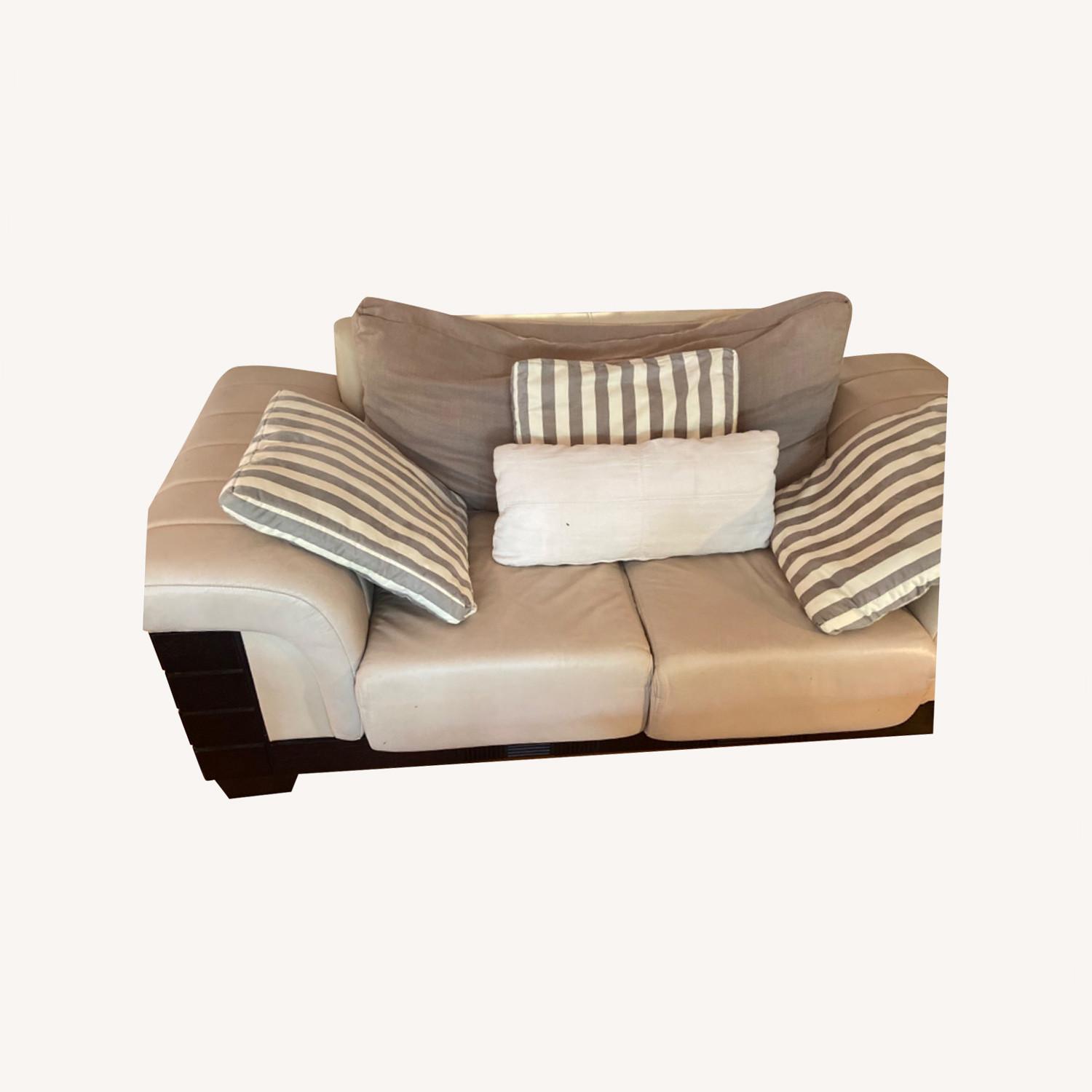 Taylor Made Custom Leather Couch - image-0