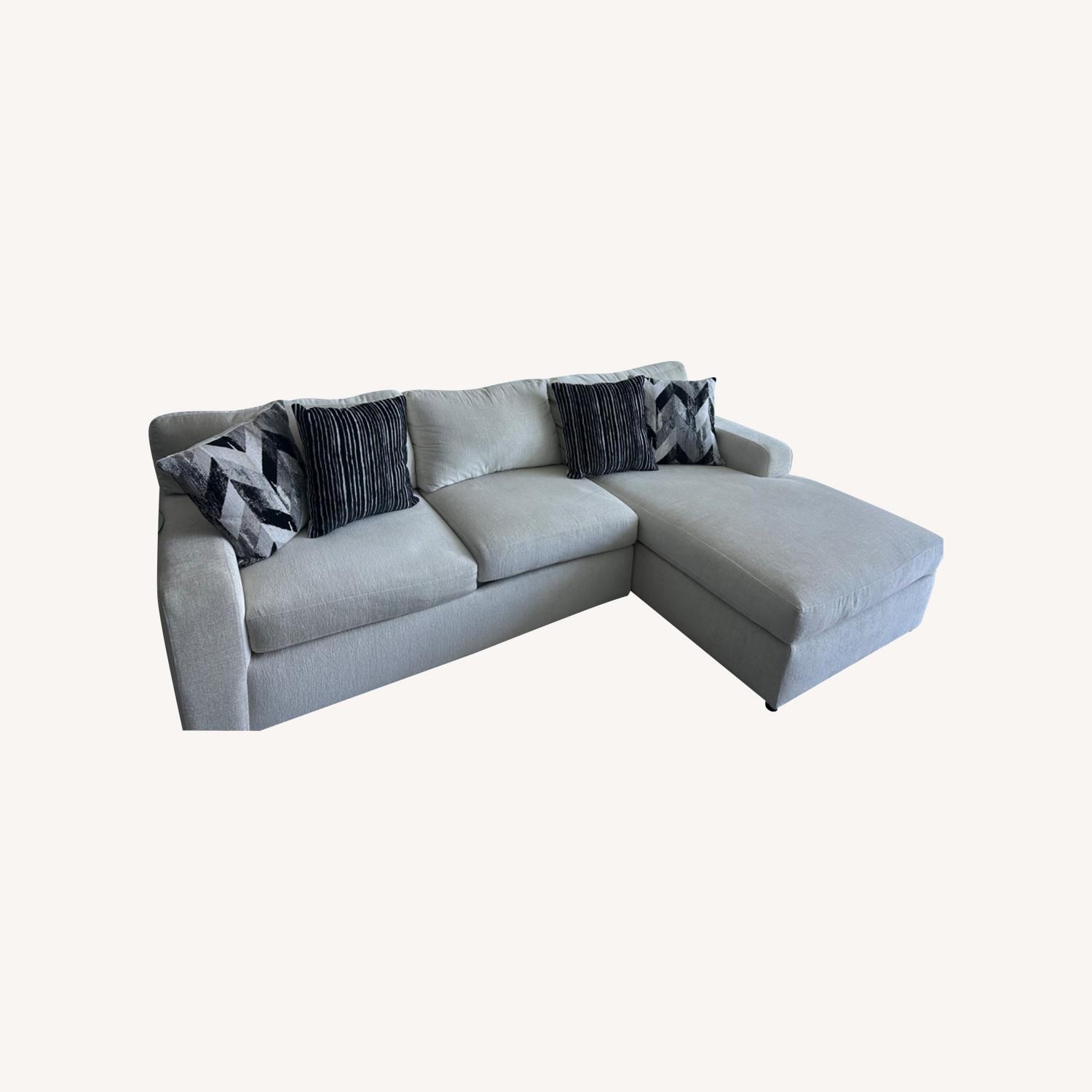 Dekker Park 2 Pc Beige Sectional - image-0