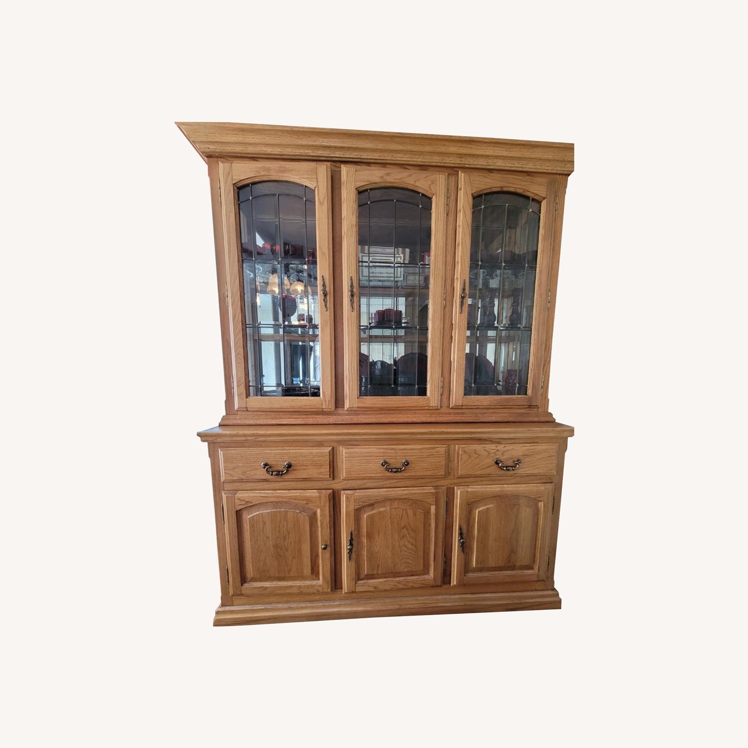 Oakworks Dining Room China Cabinet with Hutch - image-0