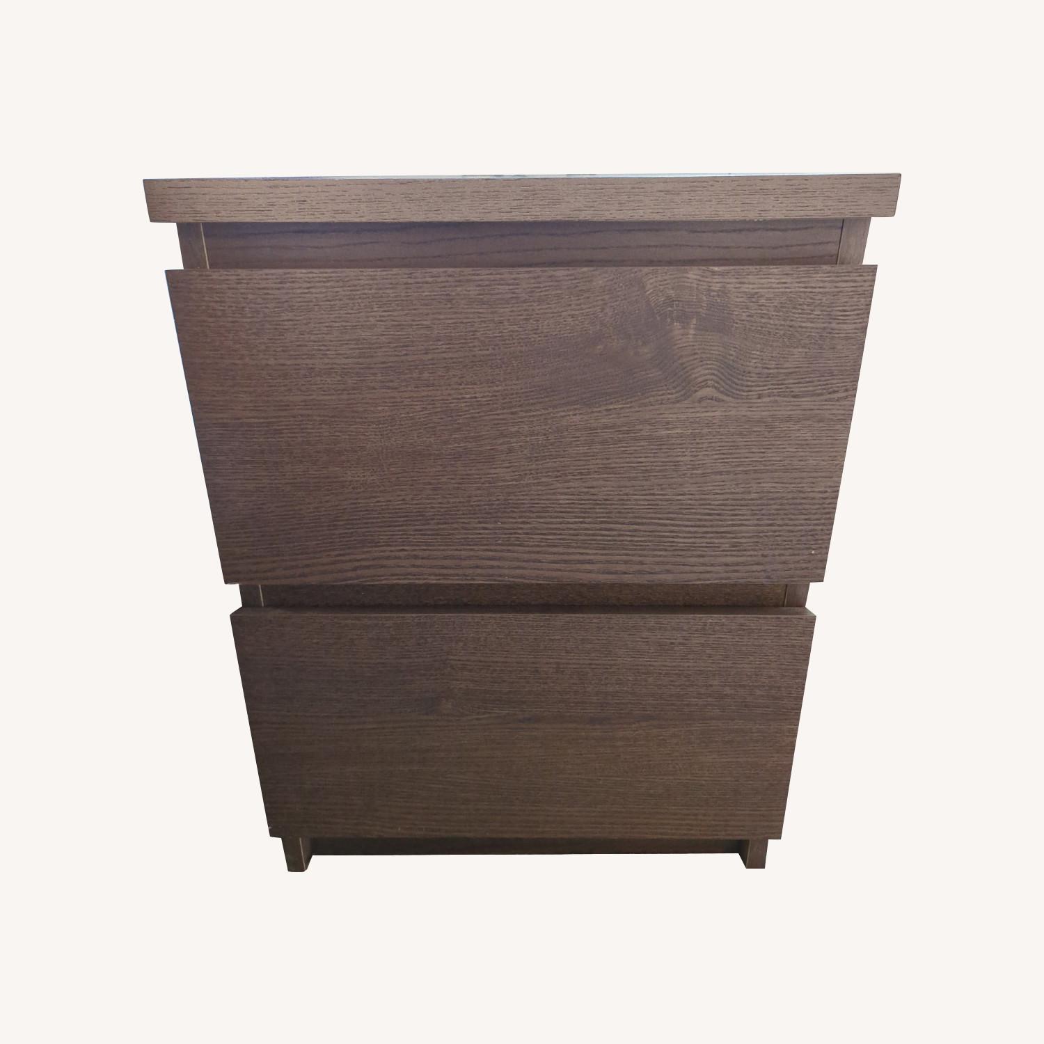 IKEA Dark Wood Nightstands 2 - image-0