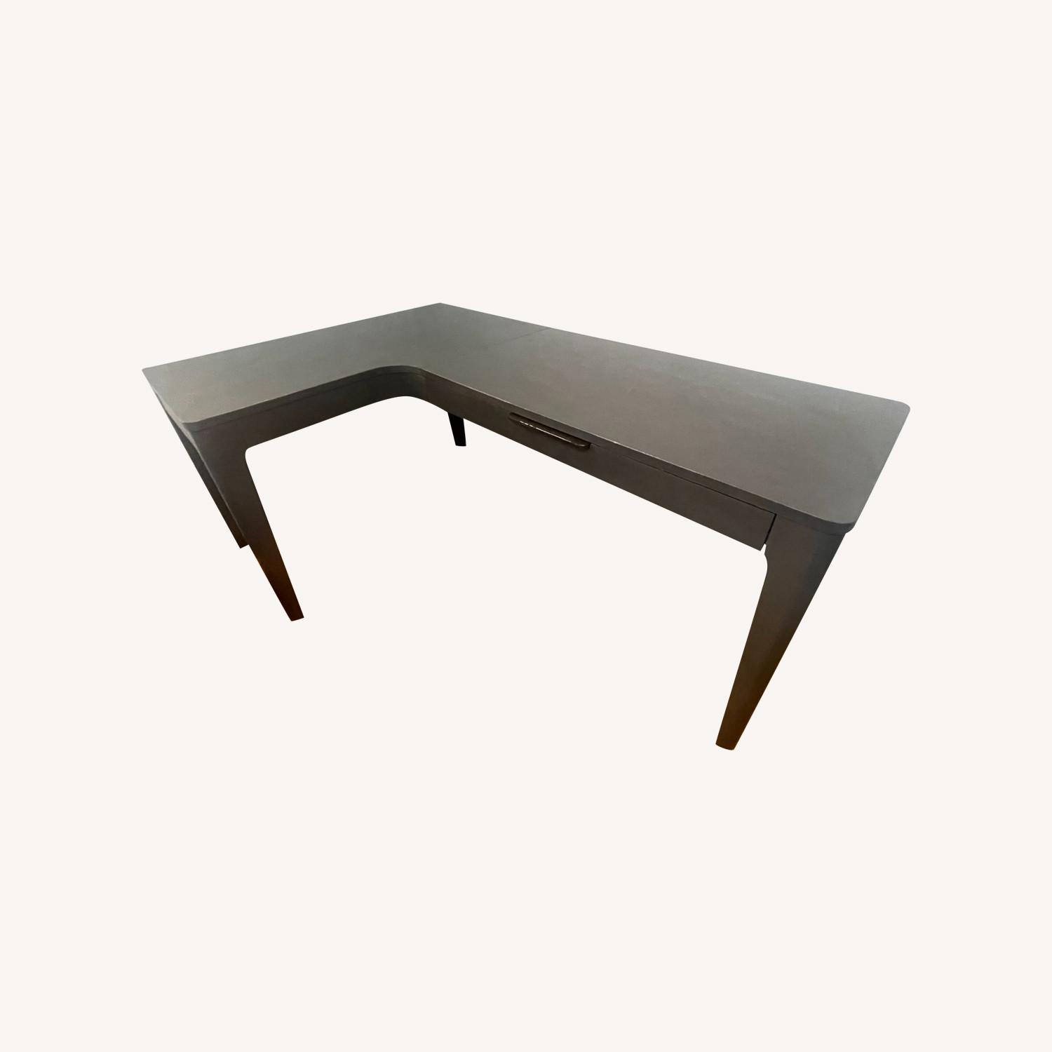 Crate & Barrel Solid Wood Grant Corner Desk - image-0