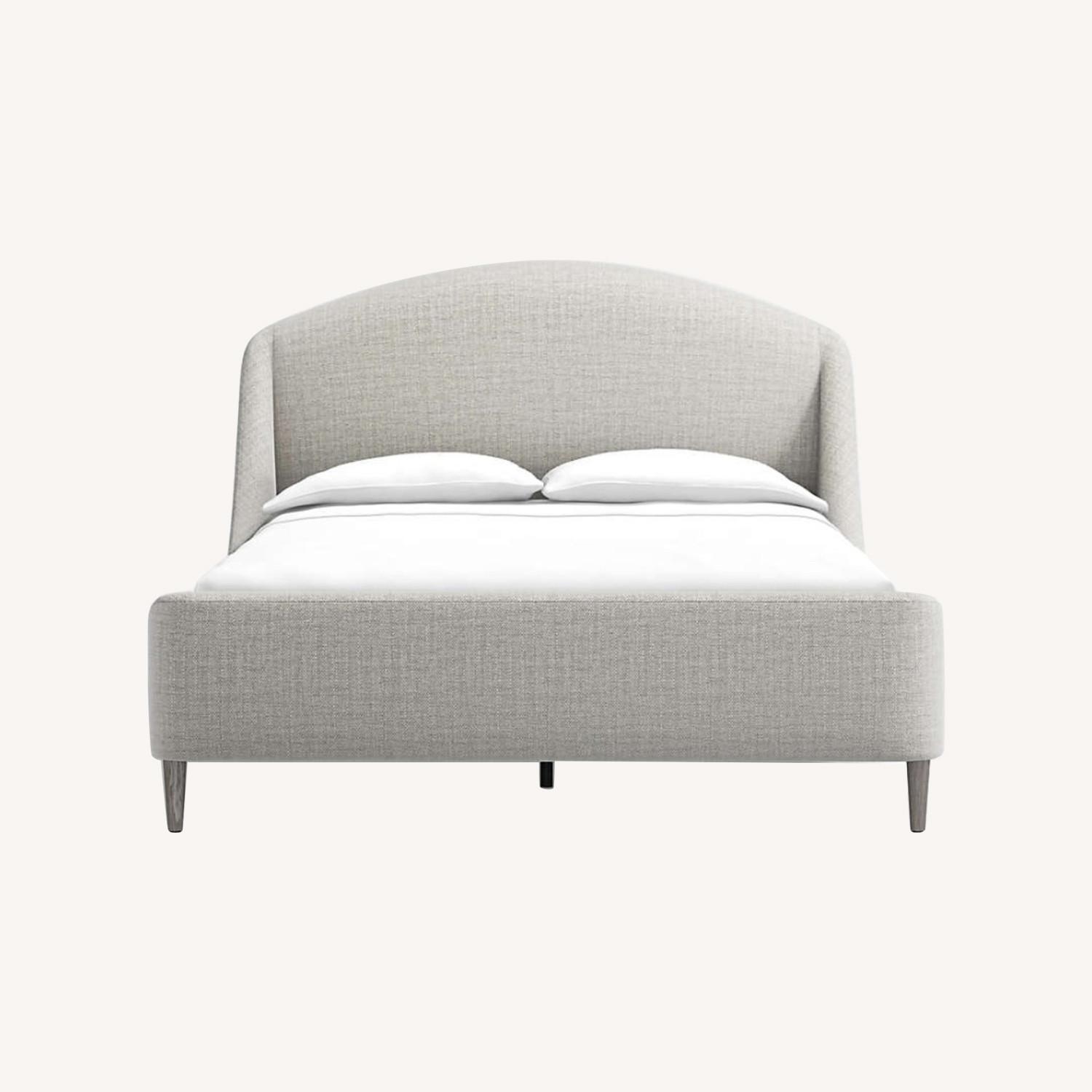 Crate & Barrel Lafayette Upholstered Queen Bed - image-0