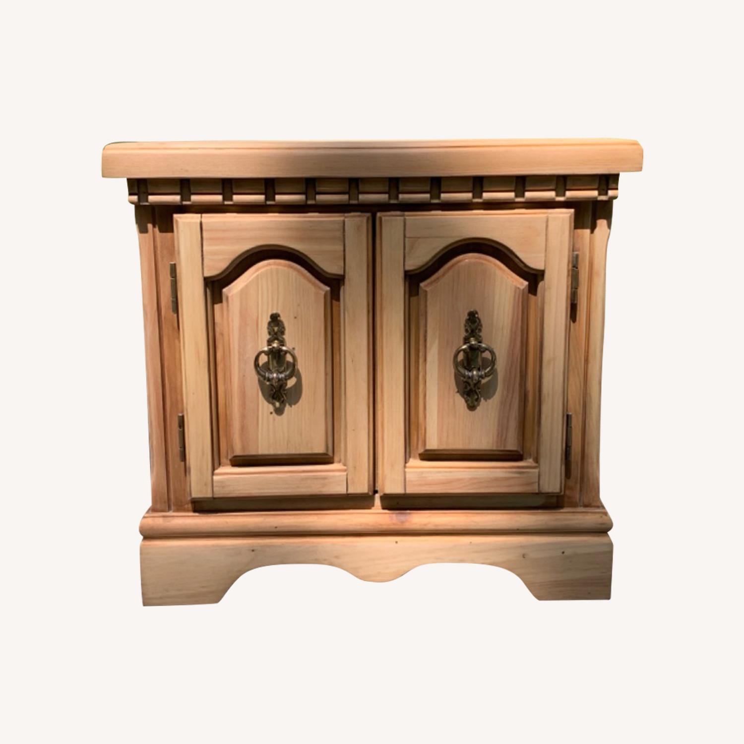 Vintage Pine Nightstand - image-0