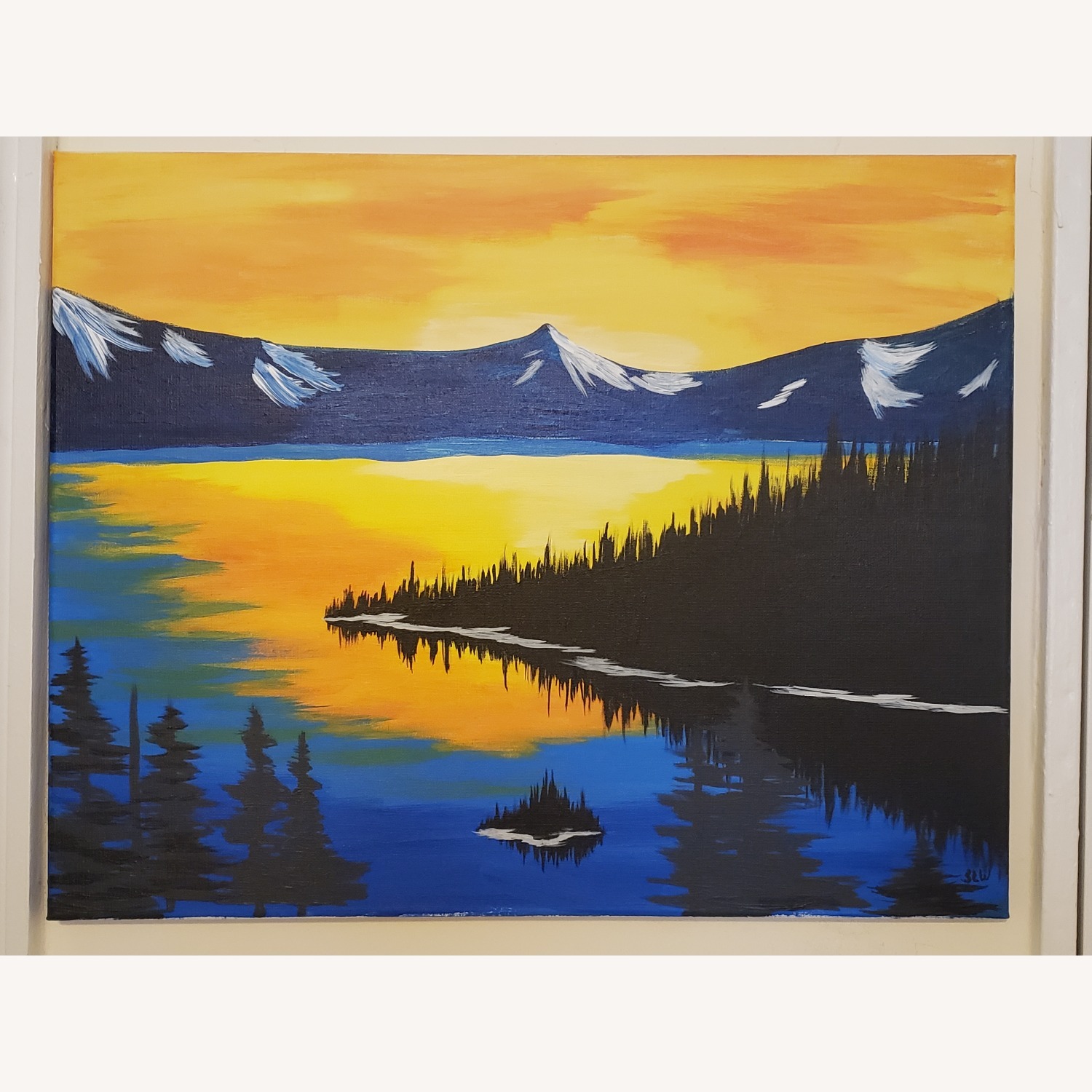 Cool Sunset - Acryllic on Canvas - From Artist Saul L. Weiner - image-1