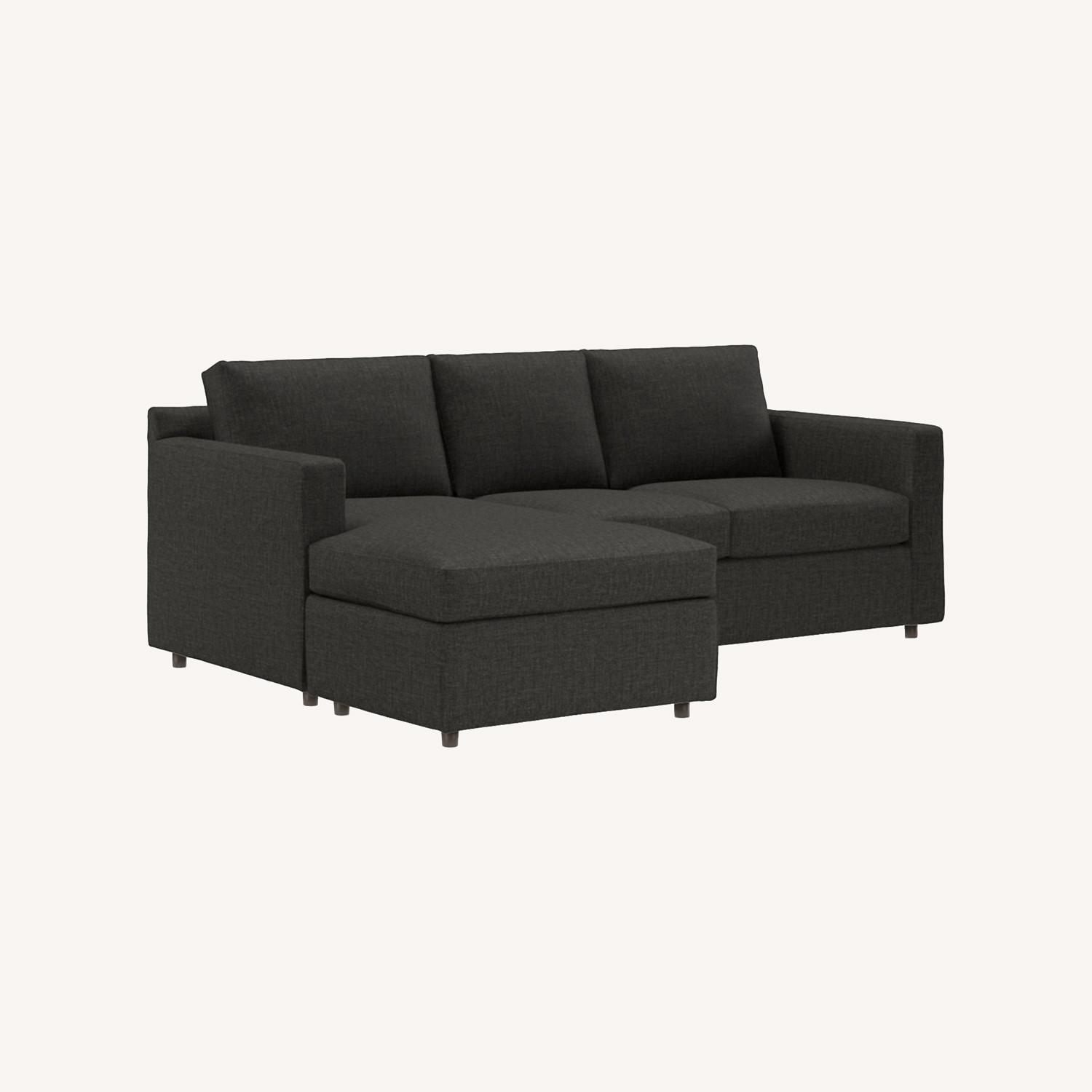 Crate & Barrel Reversible Sleeper Sectional Sofa - image-0