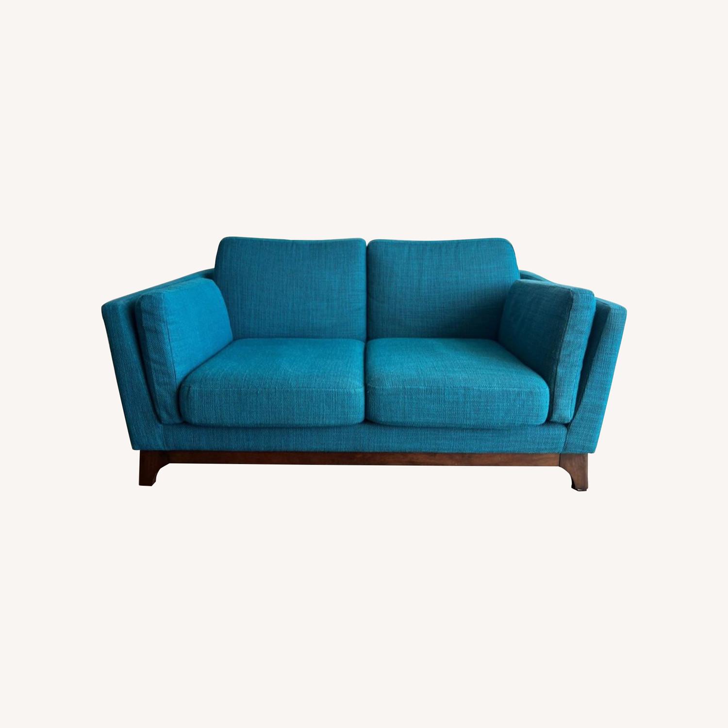 Article Ceni Lagoon Blue Loveseat - image-0