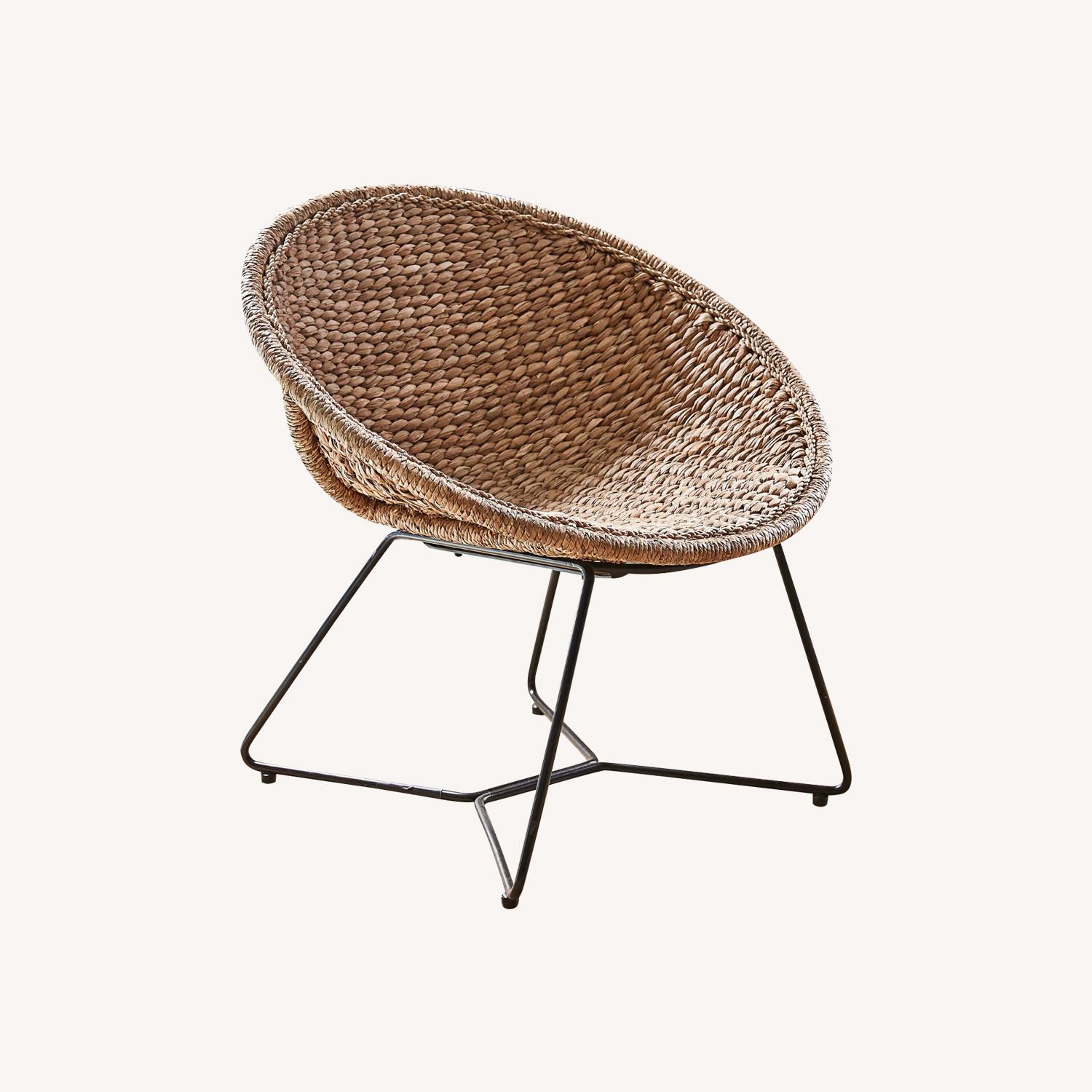 Pottery Barn Woven Seagrass Papasan Chair - image-0