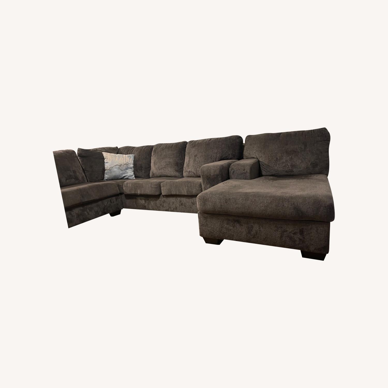 Ashley Furniture Grey 3 piece Sectional - image-0
