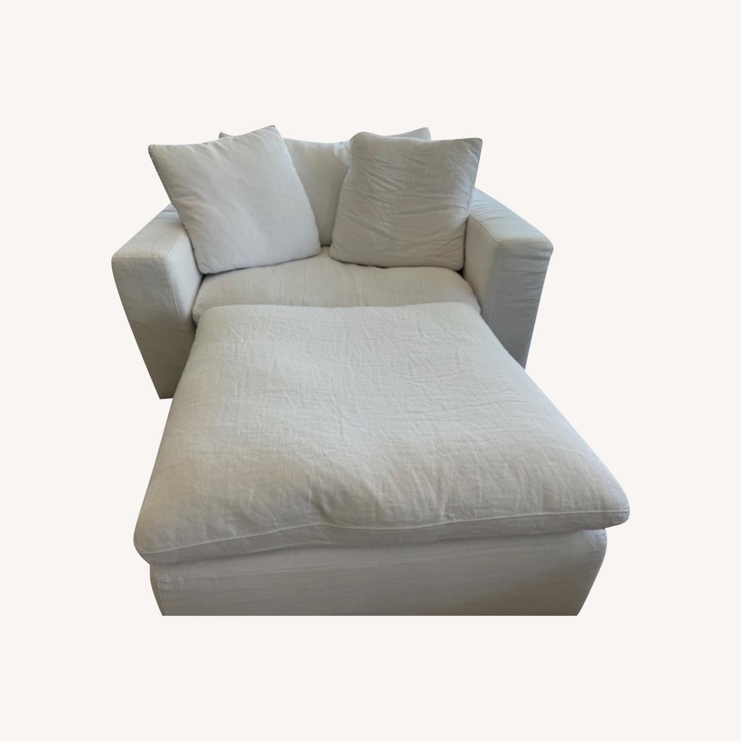 Restoration Hardware Cloud Chair and a Half - image-0