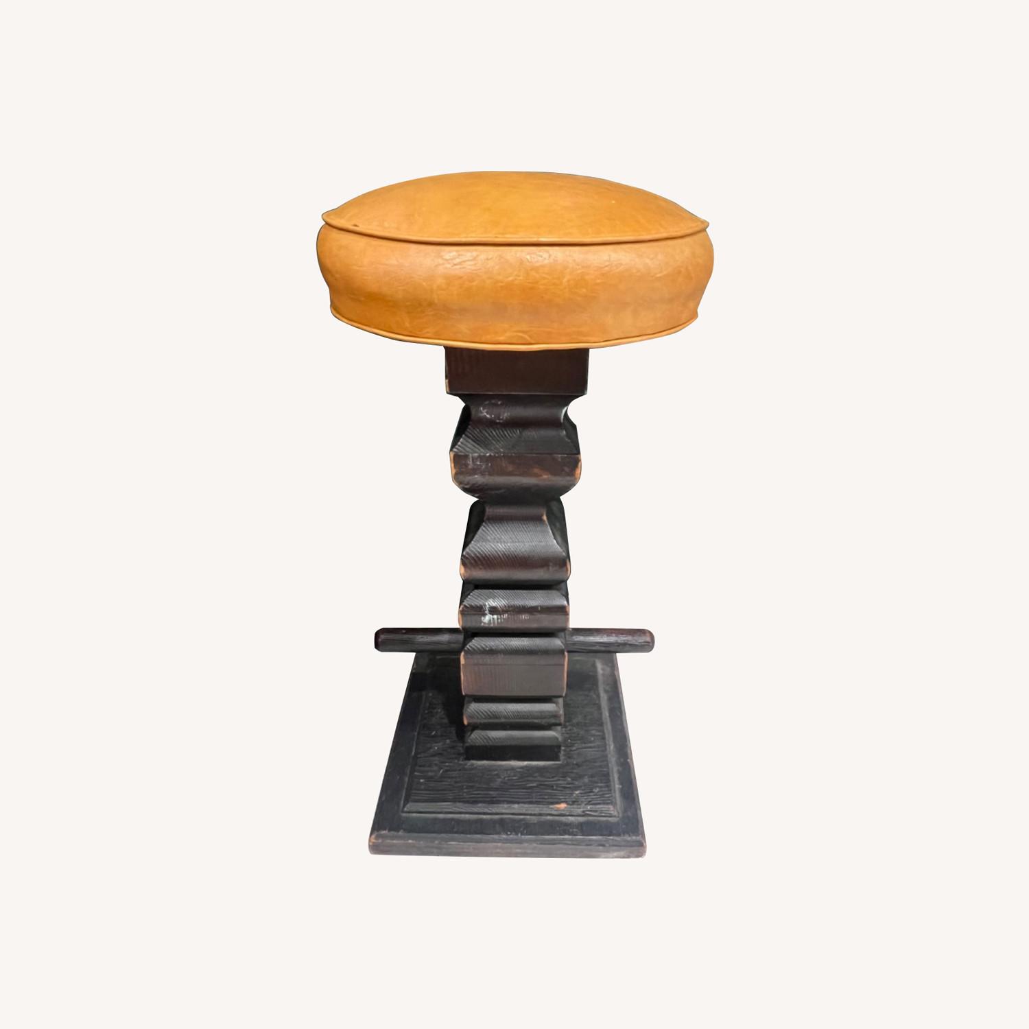 Vintage Motorcycle-stirrup Style Stools - image-0
