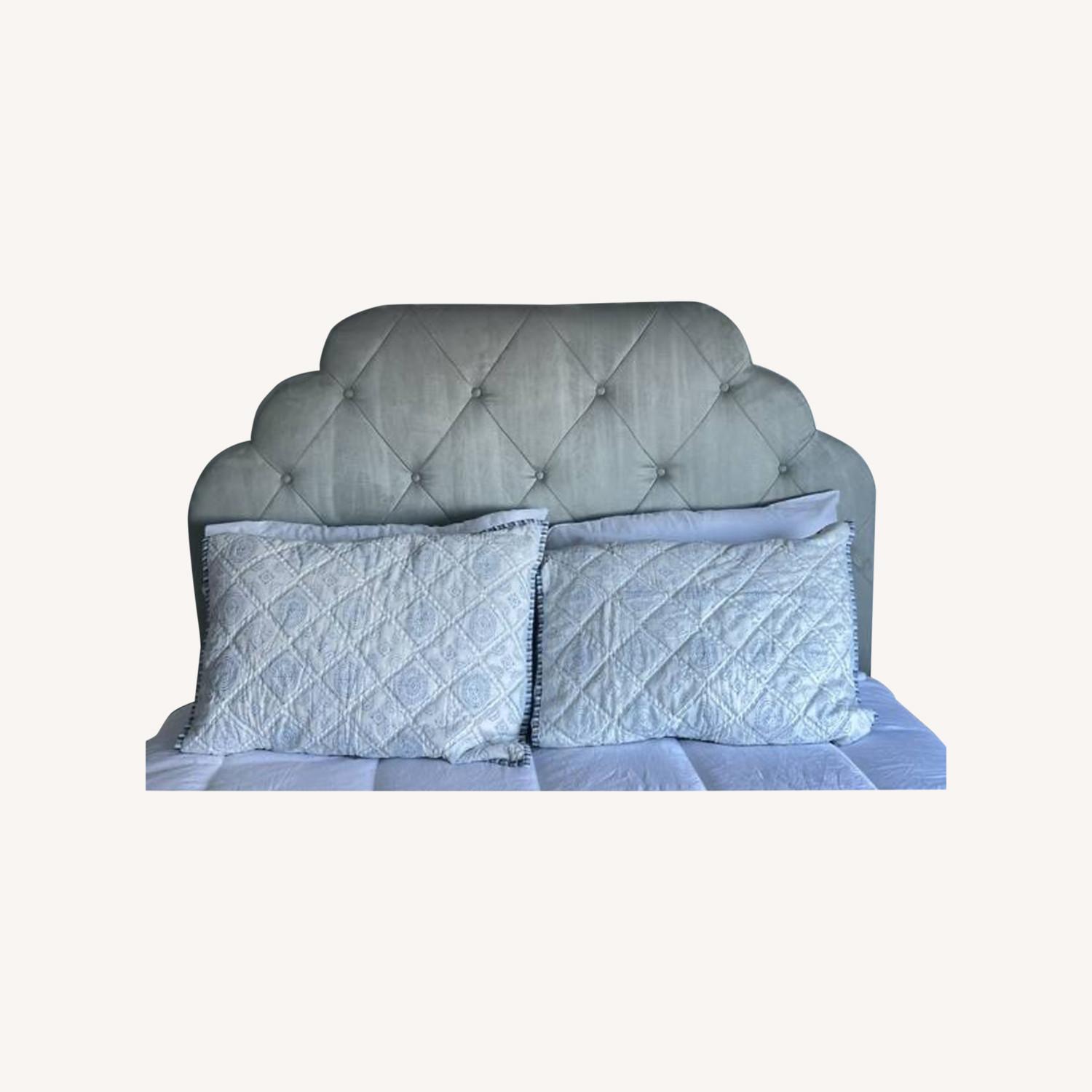 Pier 1 Hayworth Seafoam Green Headboard - image-0