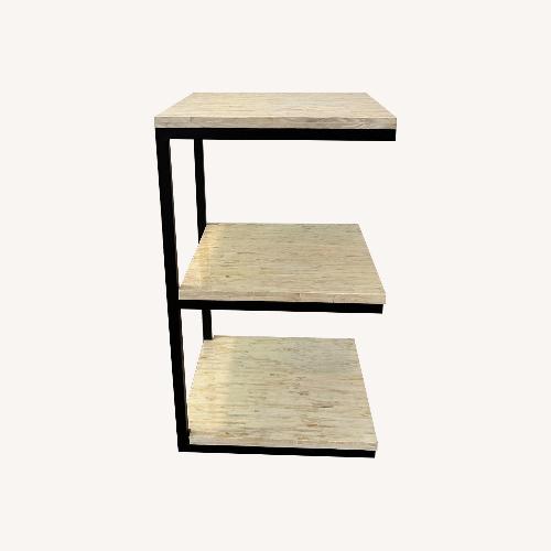 Used Pier 1 Imports Mother-of-Pearl Inlay Side Table Shelf for sale on AptDeco