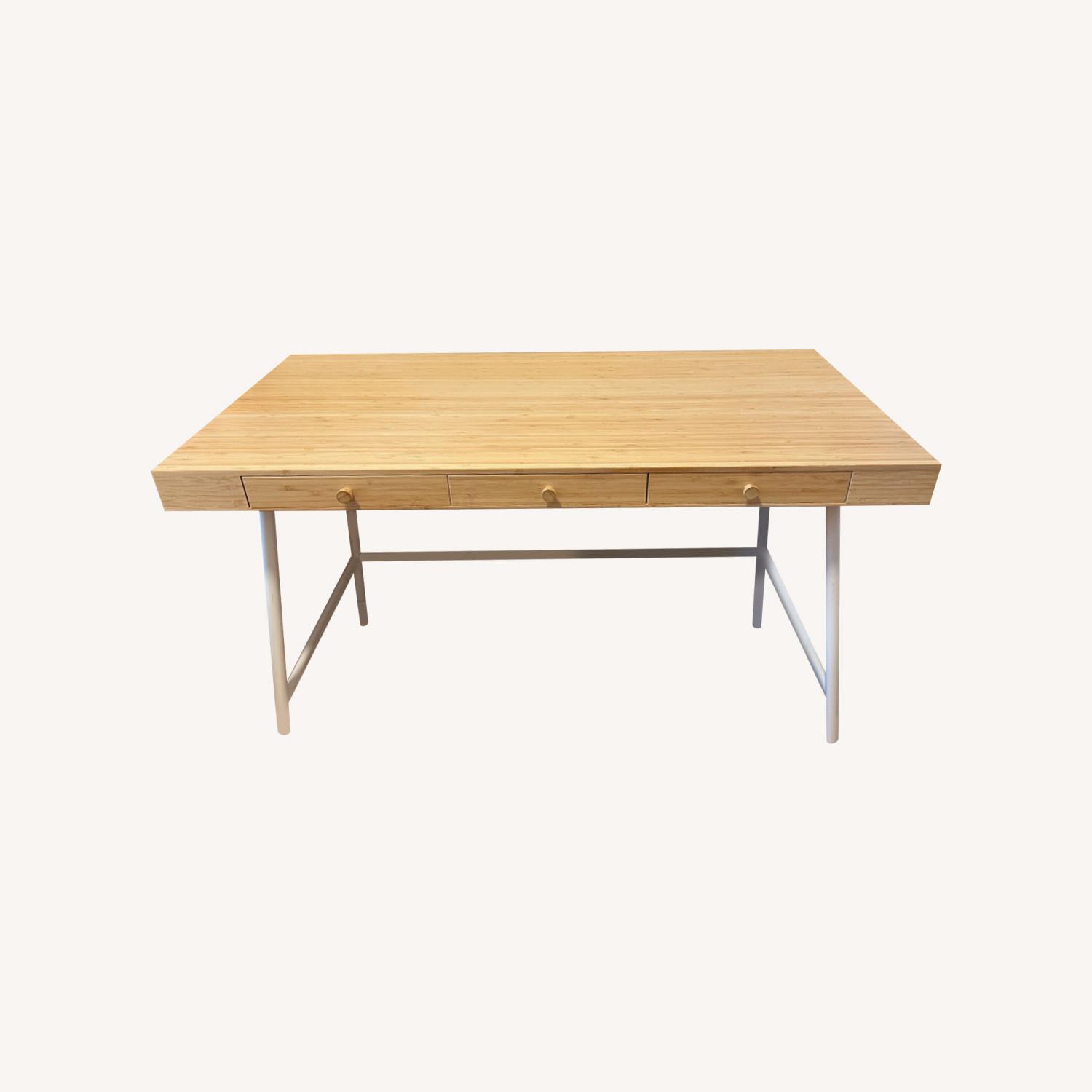 IKEA Lillasen Bamboo Office Desk - AptDeco