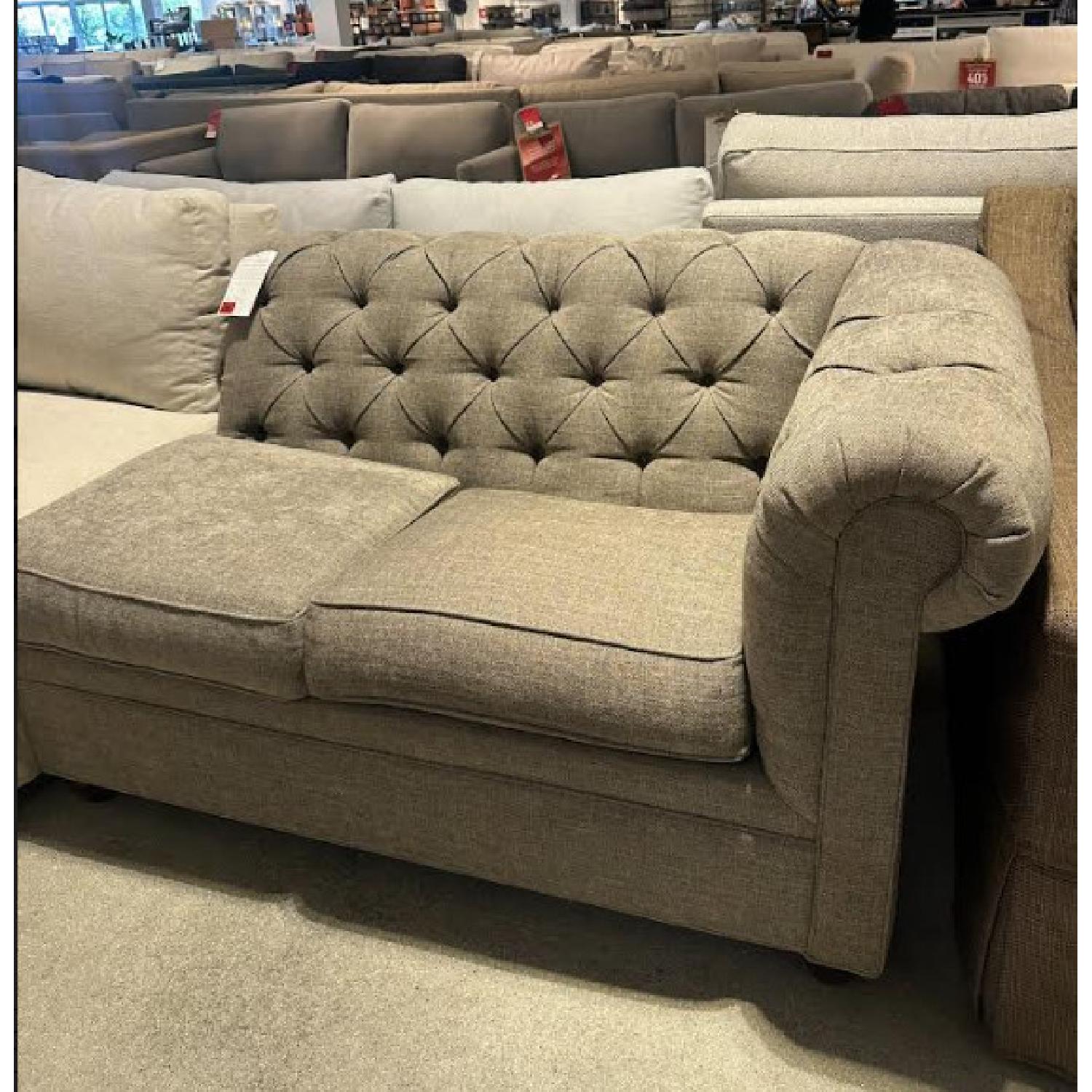 Pottery Barn Chesterfield r-arm Loveseat - image-3