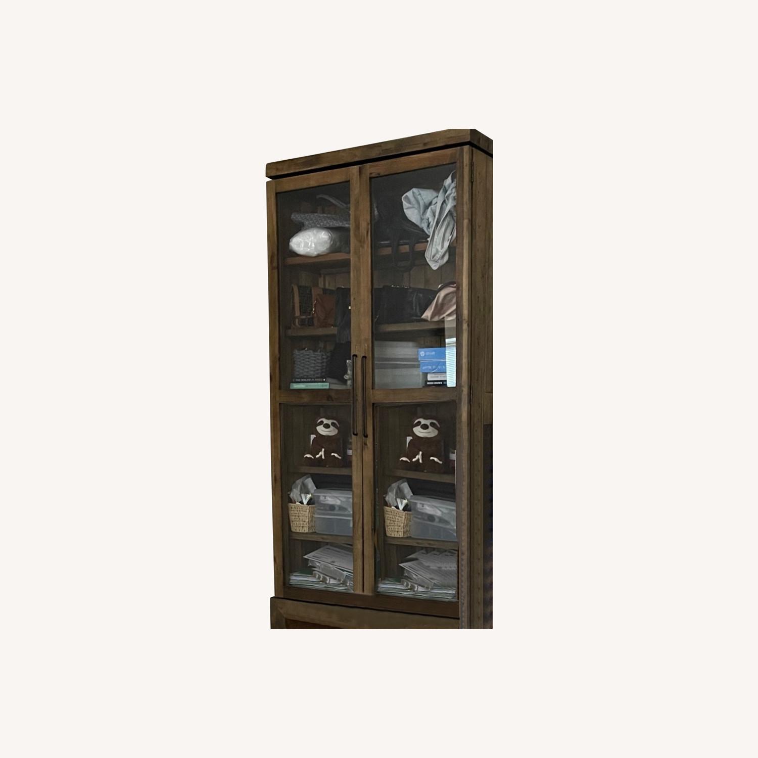 West Elm Distressed Armoire - image-0