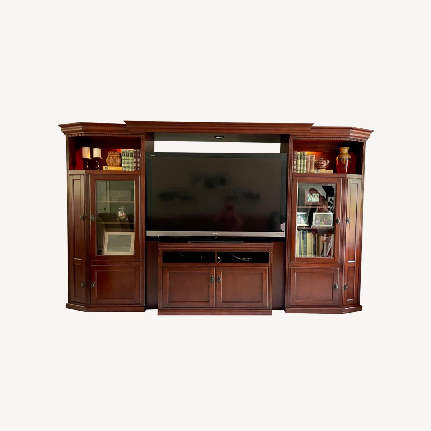 Cherry Oak Entertainment Center - image-0