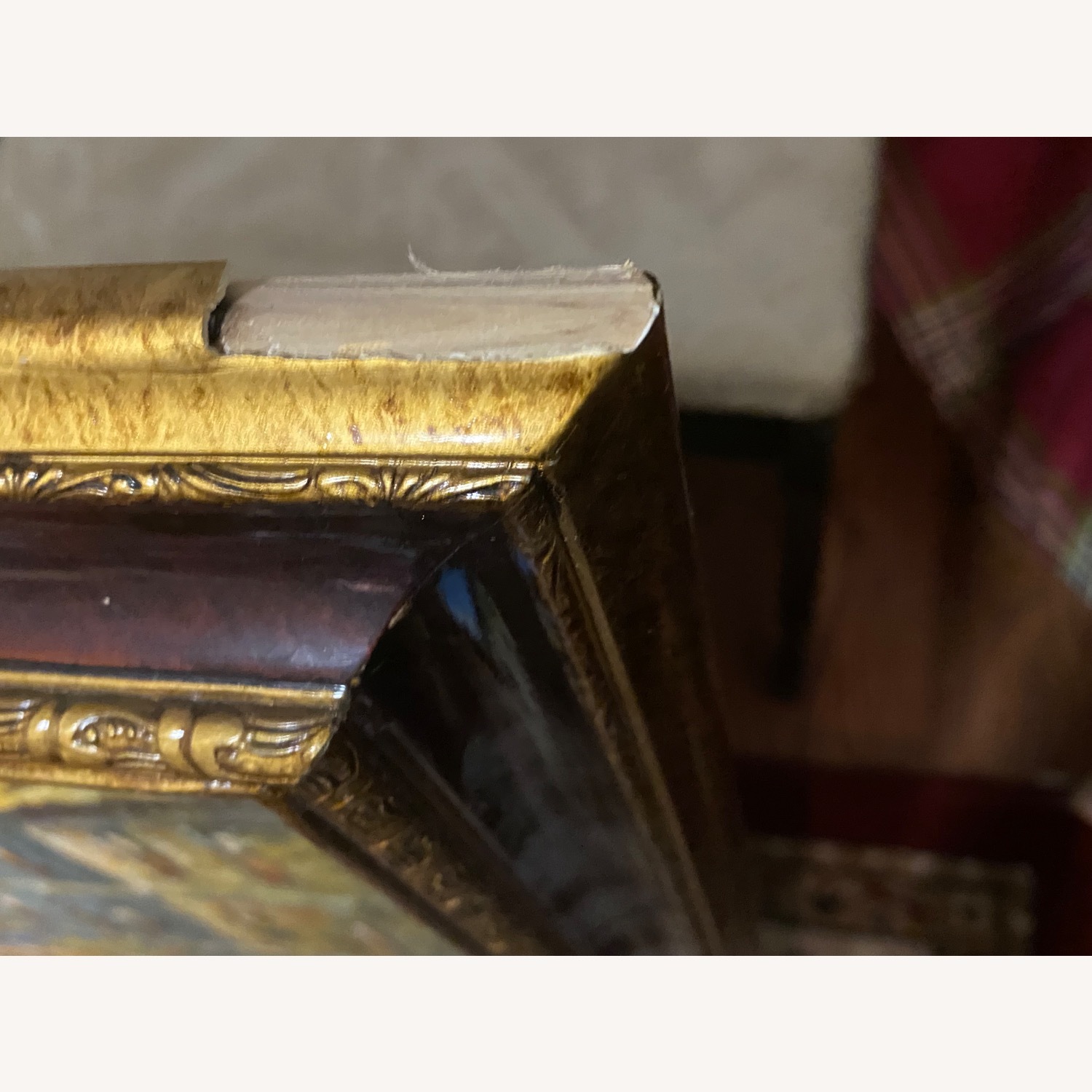 SIGNED Oil on Canvas Paris Painting not Burnett  - image-1