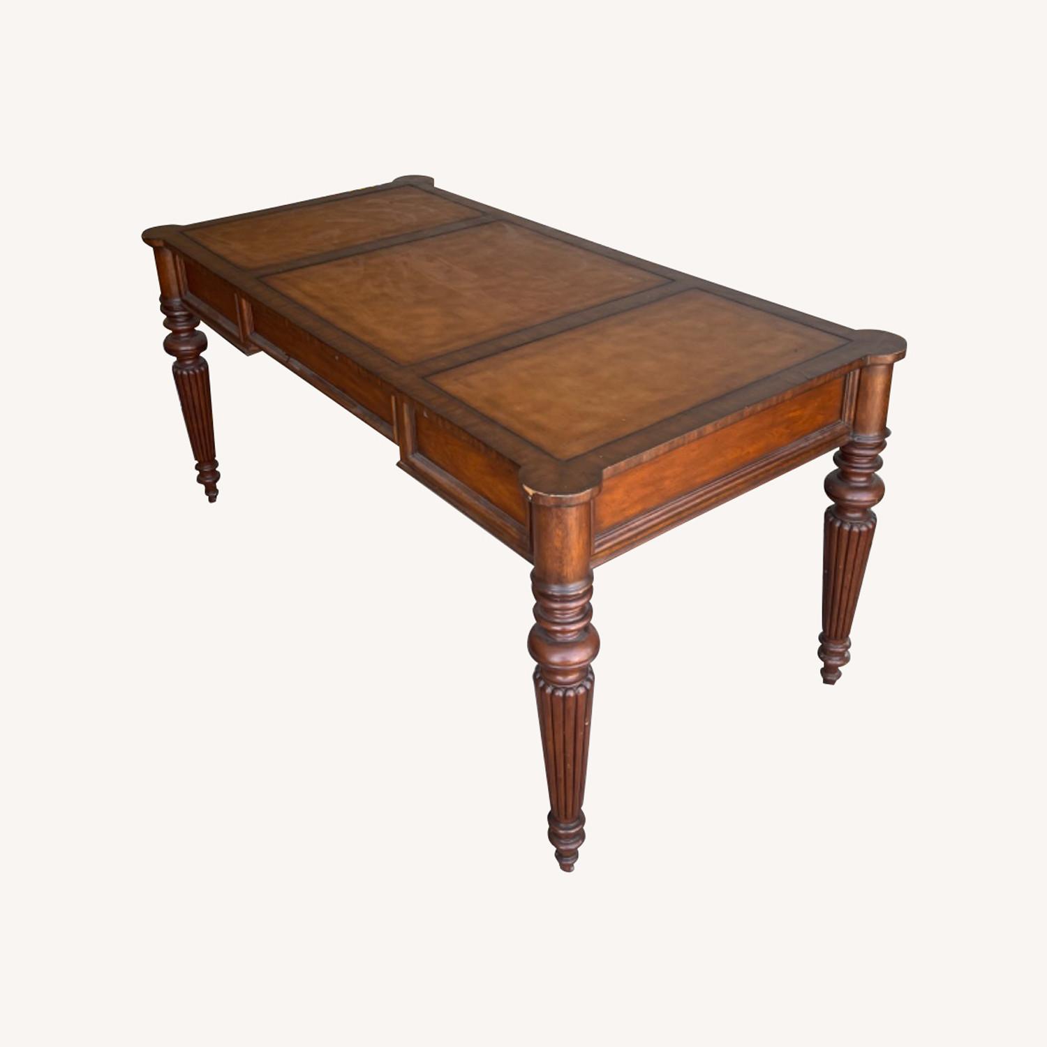Ethan Allen Executive Desk - image-0