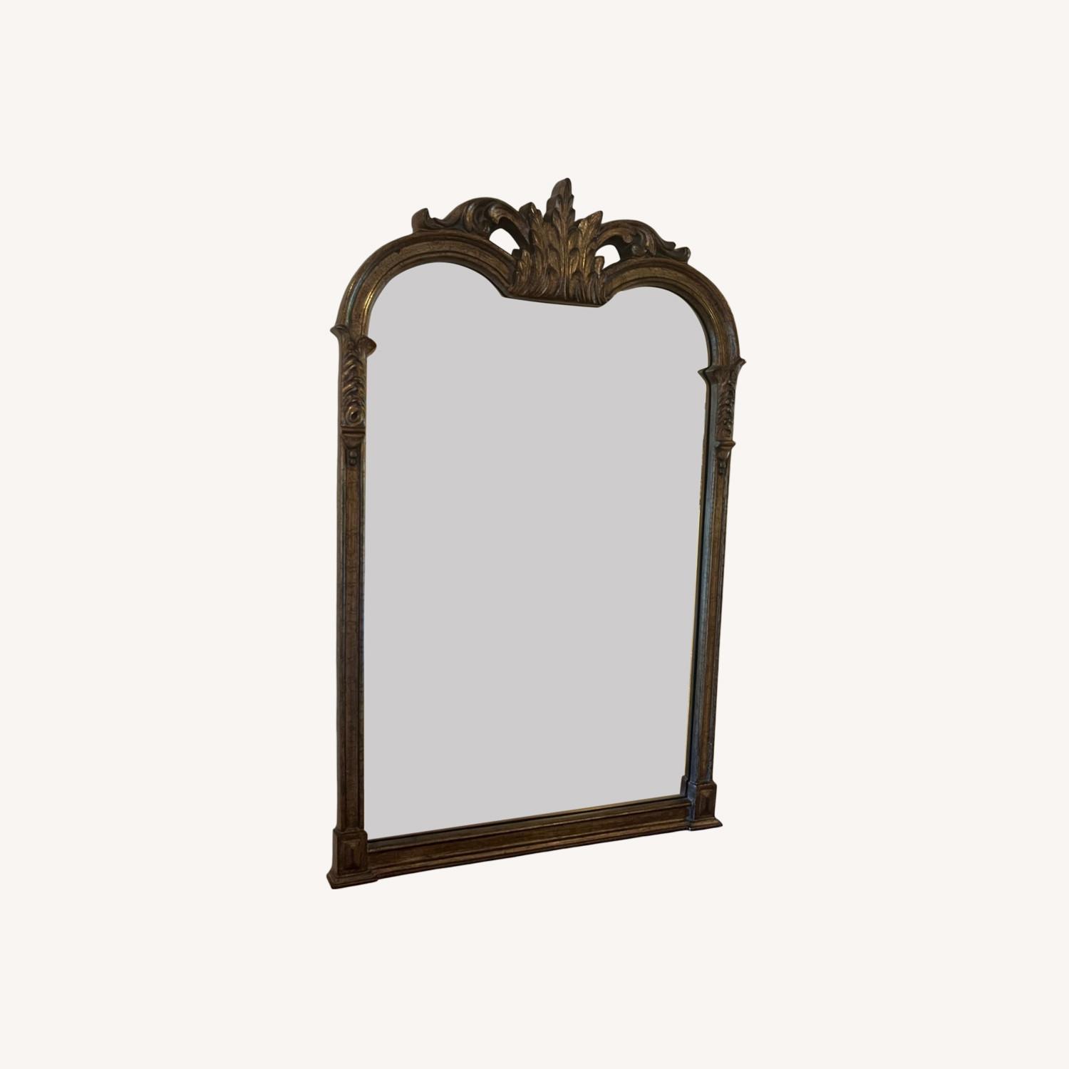 Hand Carved and Gilt Wooden Wall Mirror - image-0