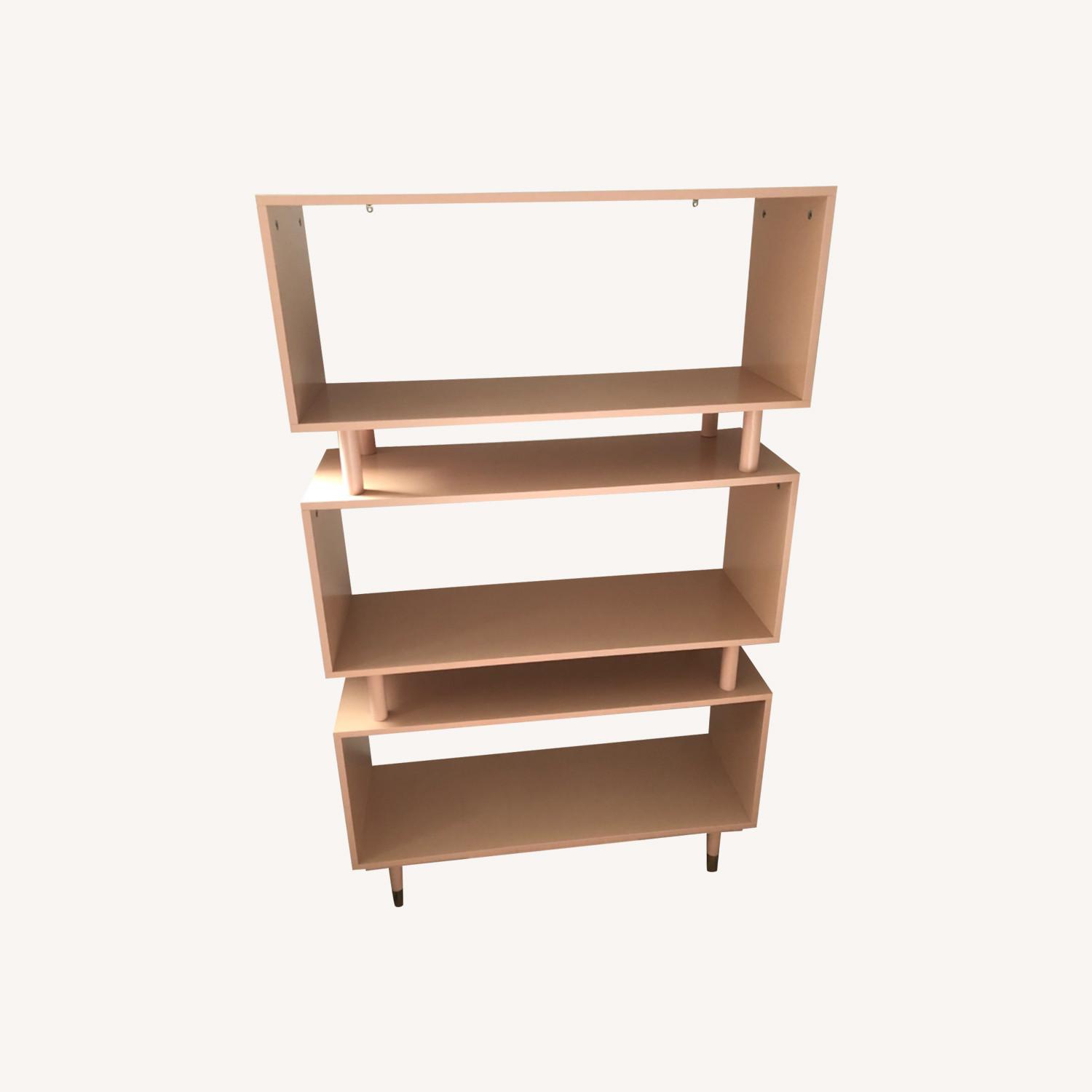Pink Mid Century Modern Bookshelf - image-0