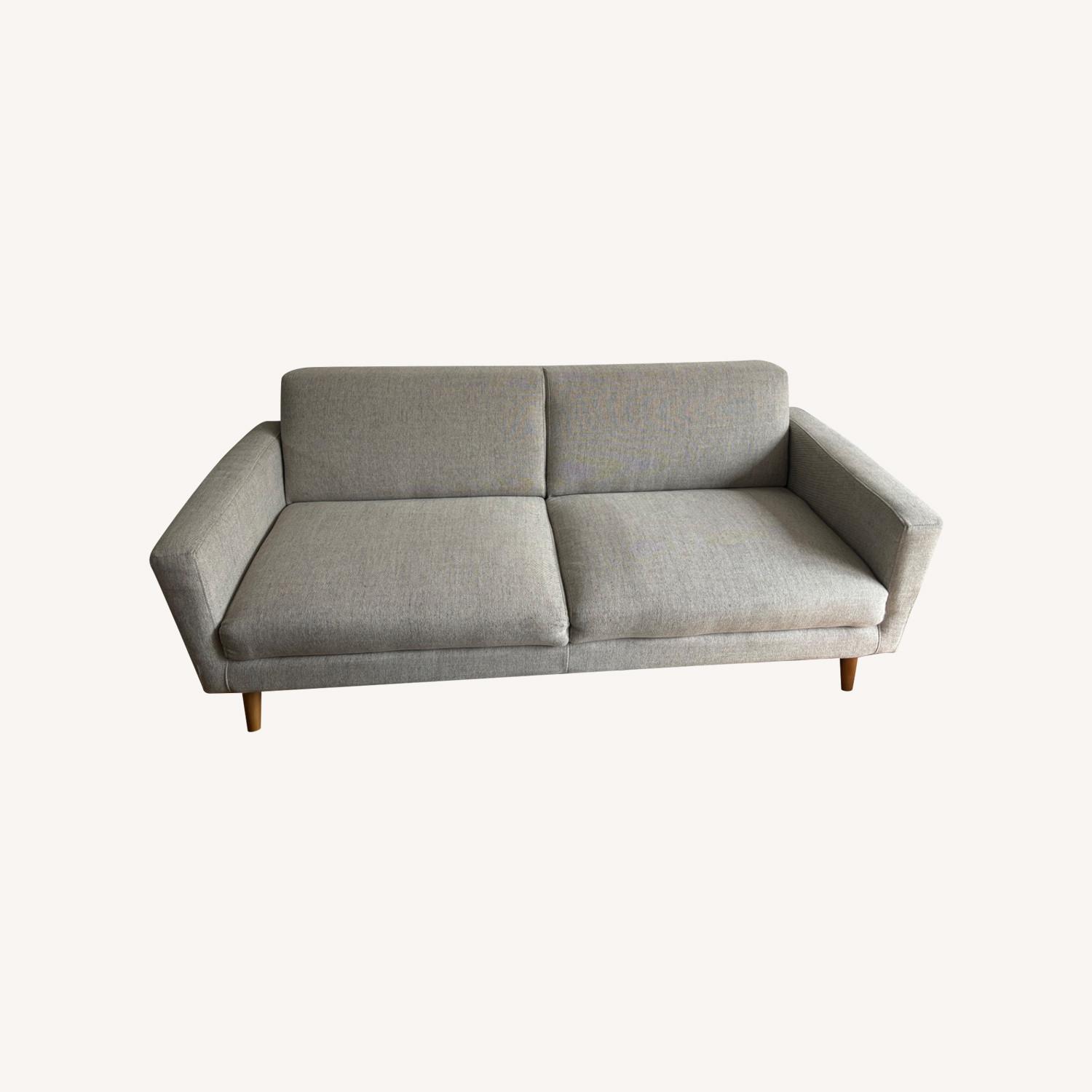 West Elm Dove Gray Oliver Sofa - image-0