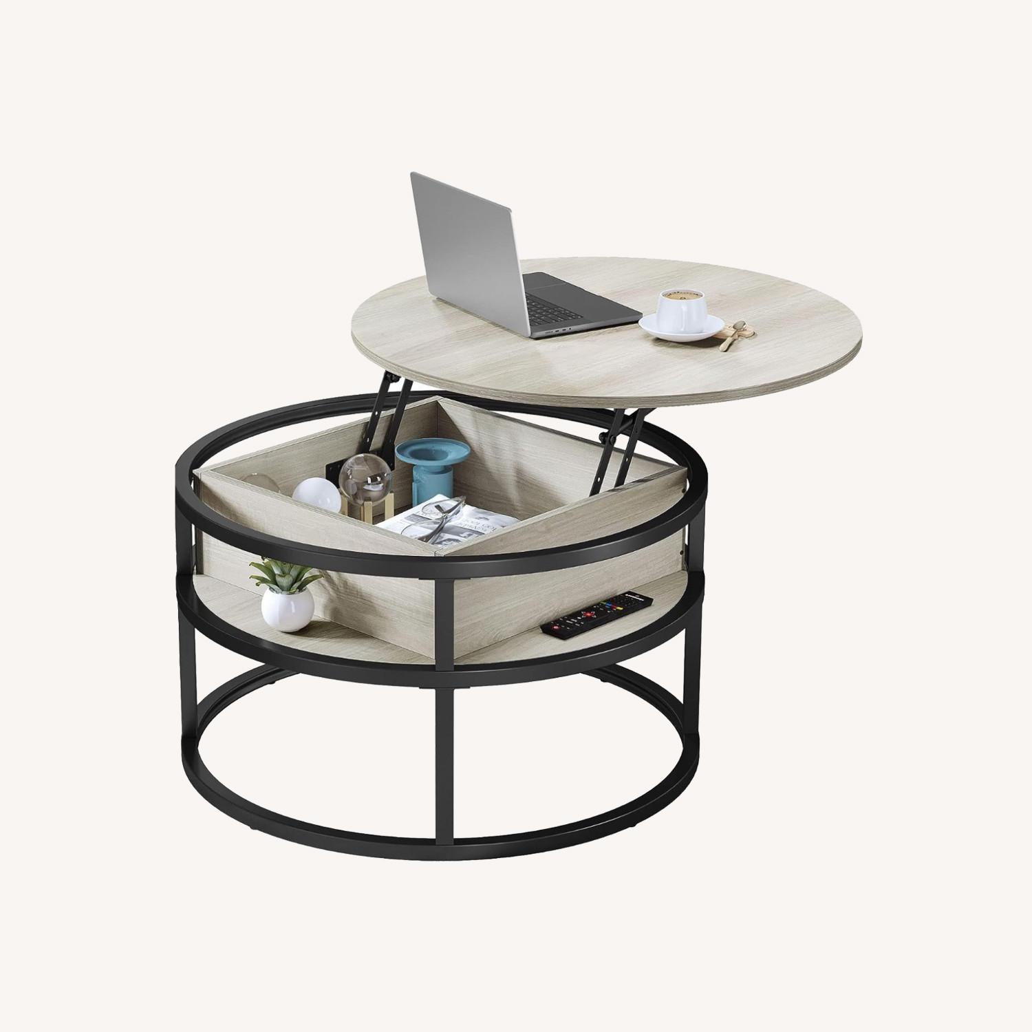 Round Lift Top Coffee Table - image-0