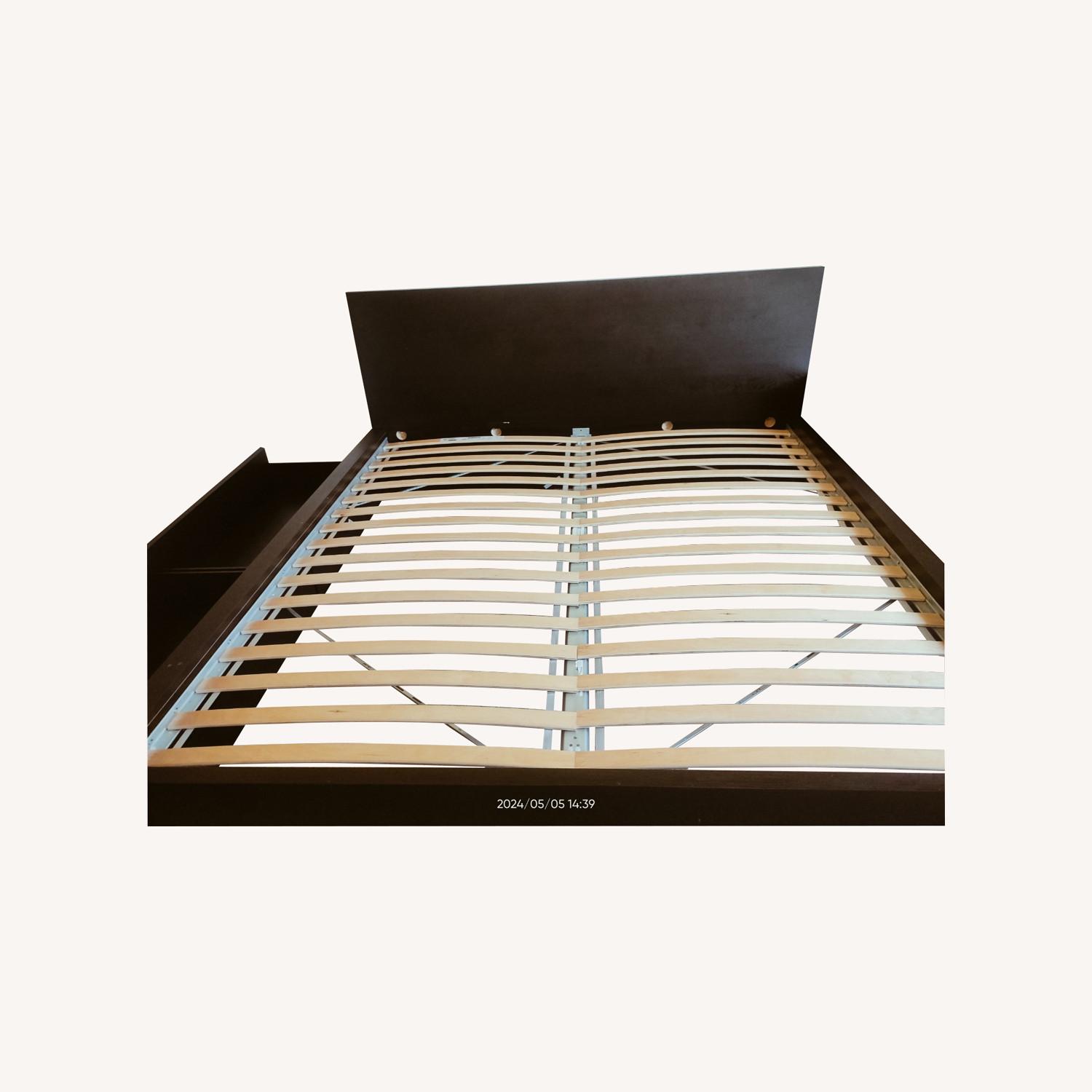 IKEA King Size Double Bed With 2 Storage Box - image-0