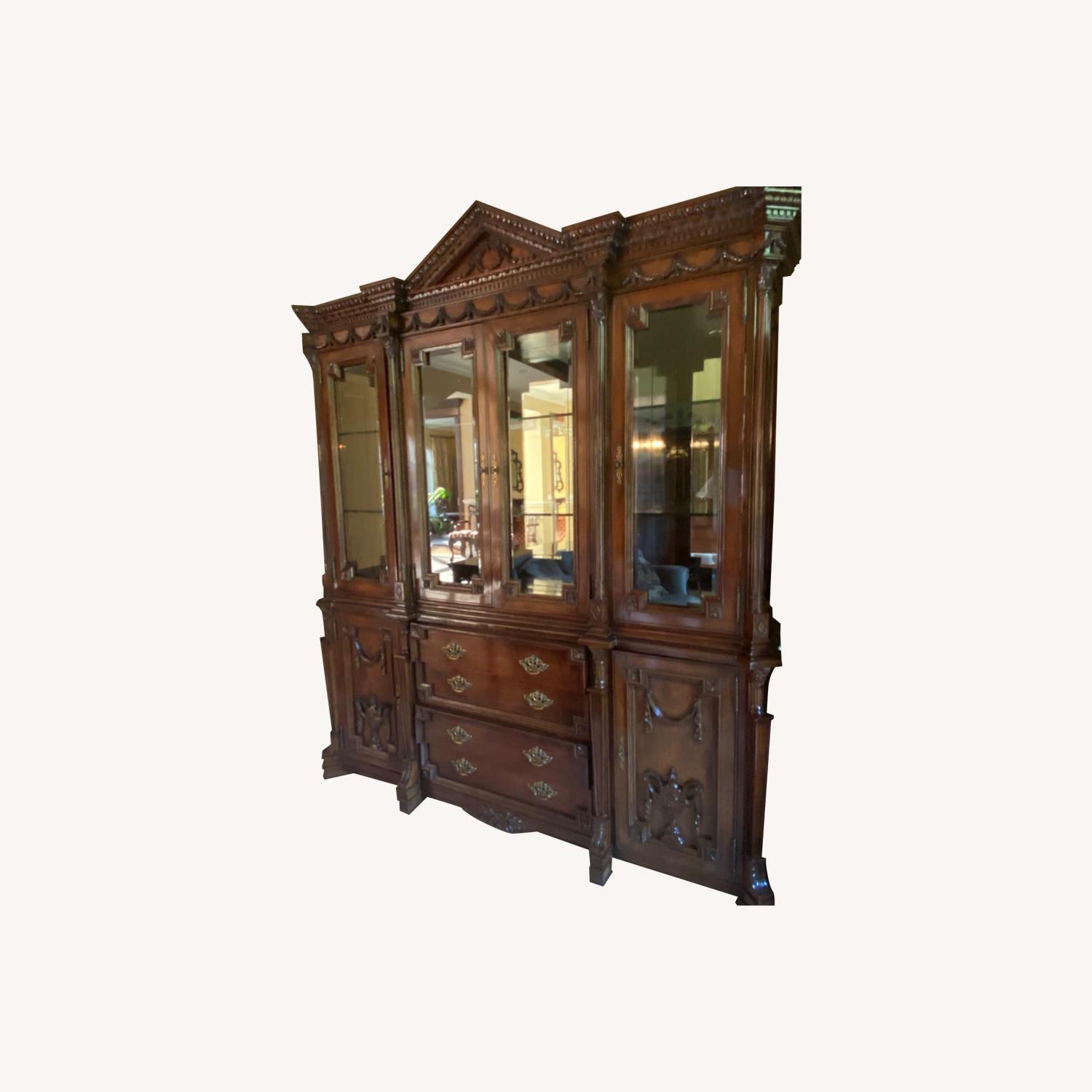 Imported Mahogany Display Cabinet - image-0
