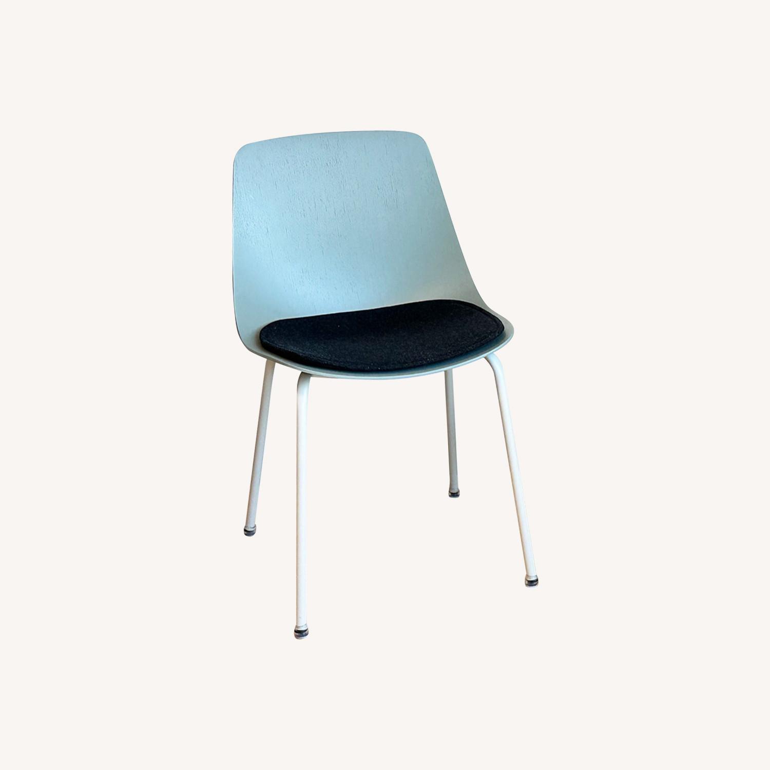 Blu Dot Clean Cut Dining Chairs In Gray/Green 6 - image-0