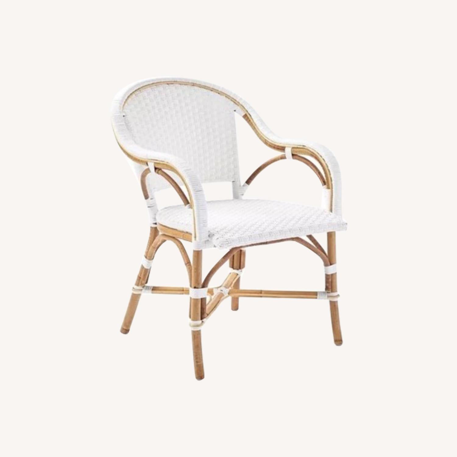 Riviera Rattan Dining Chairs White - image-0