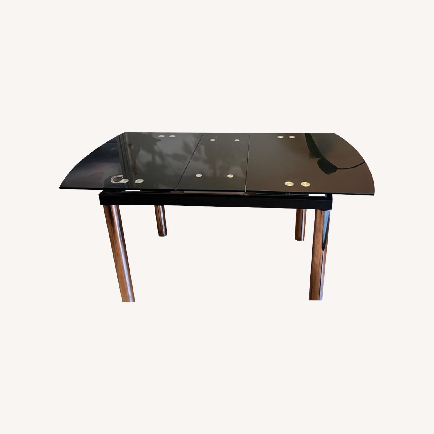 Extendable Glass Dining Table - image-0