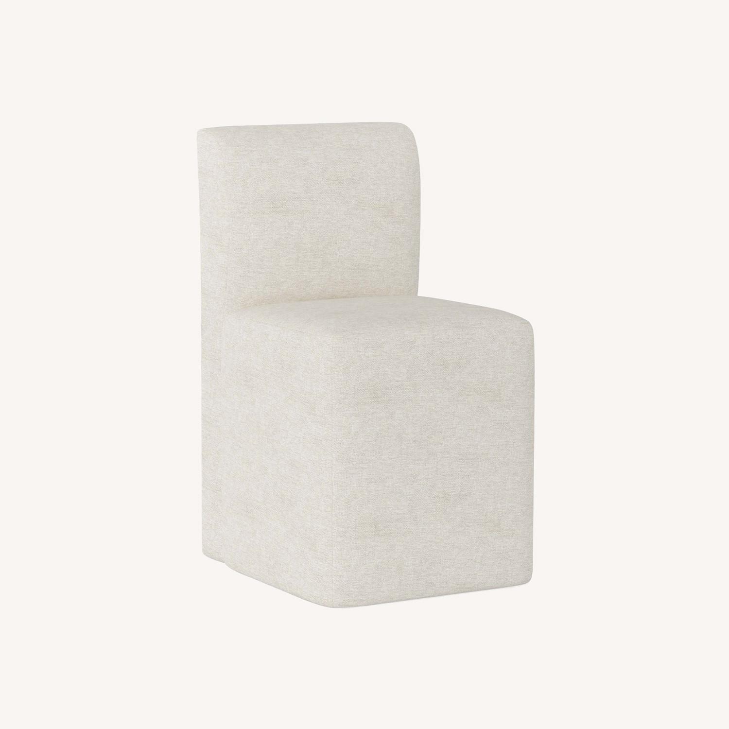 West Elm Block Base Upholstered Dining Chair - image-0