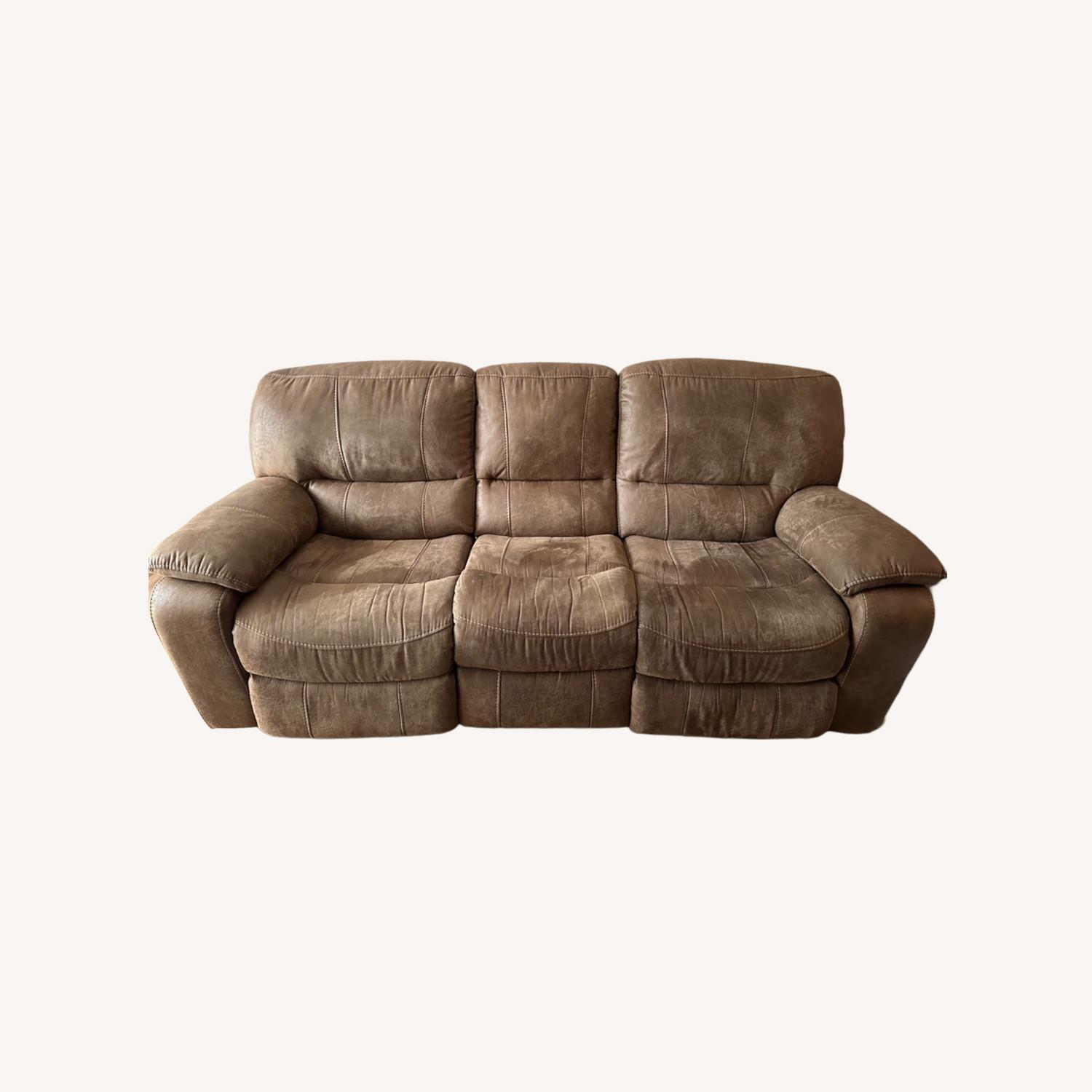 Alpen Ridge Manual Reclining Sofa - image-0
