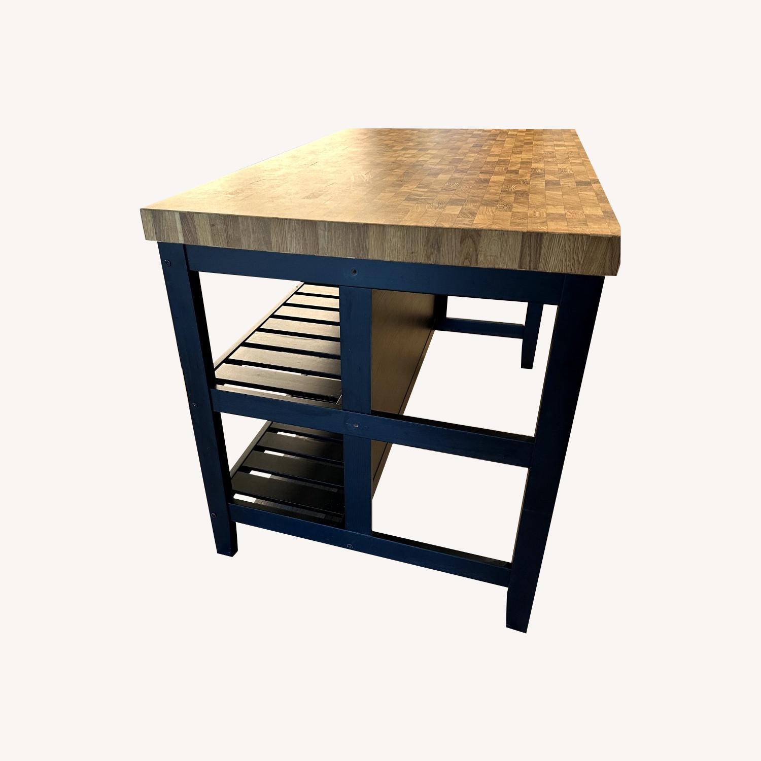IKEA Vadholma Kitchen Island with Storage Rack - AptDeco