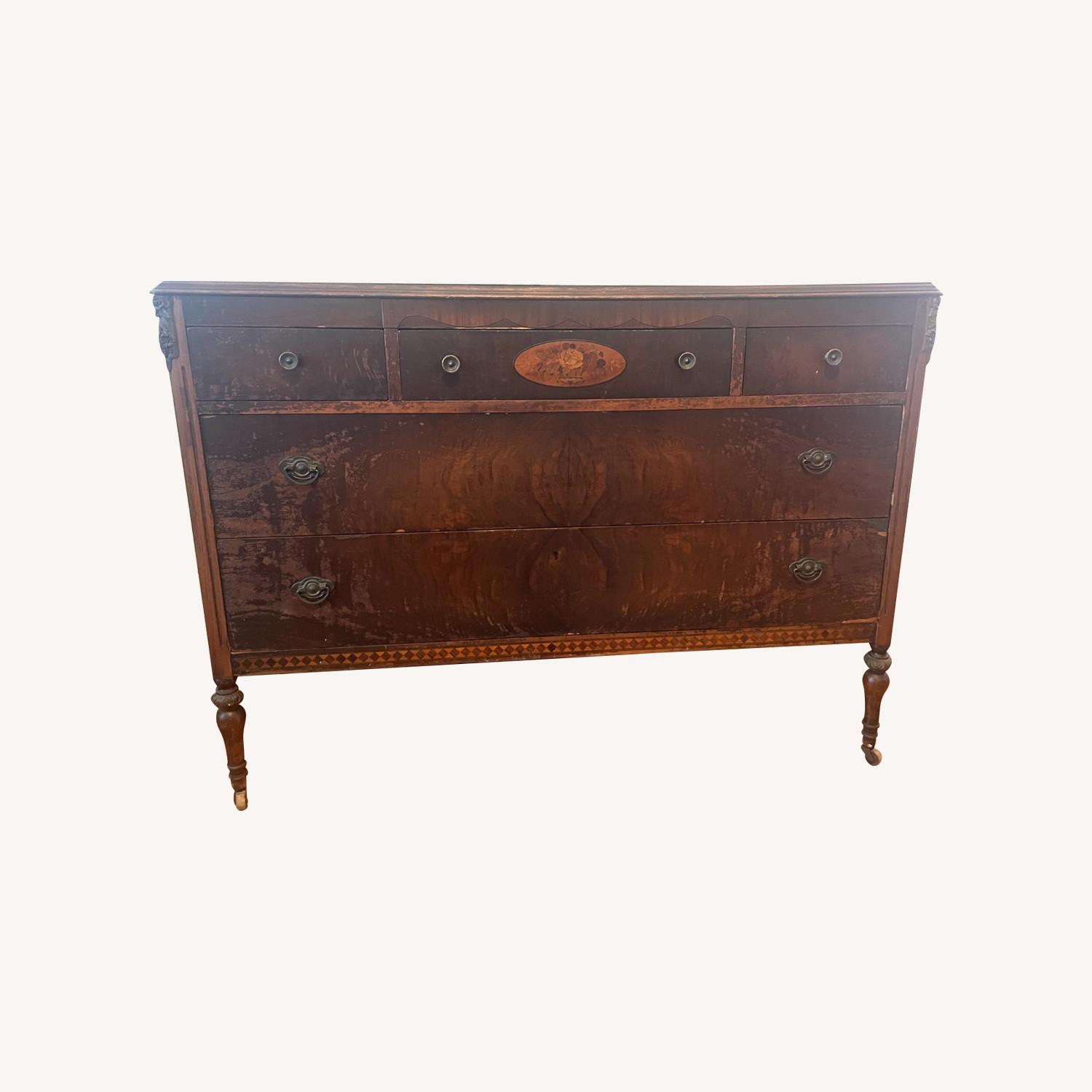 Antique Wooden Dresser - image-0