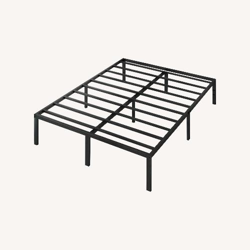 Used Zinus Yelena Black Metal Queen Platform Bed Frame for sale on AptDeco