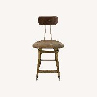 Pair of Vintage Industrial Counter Height Stools